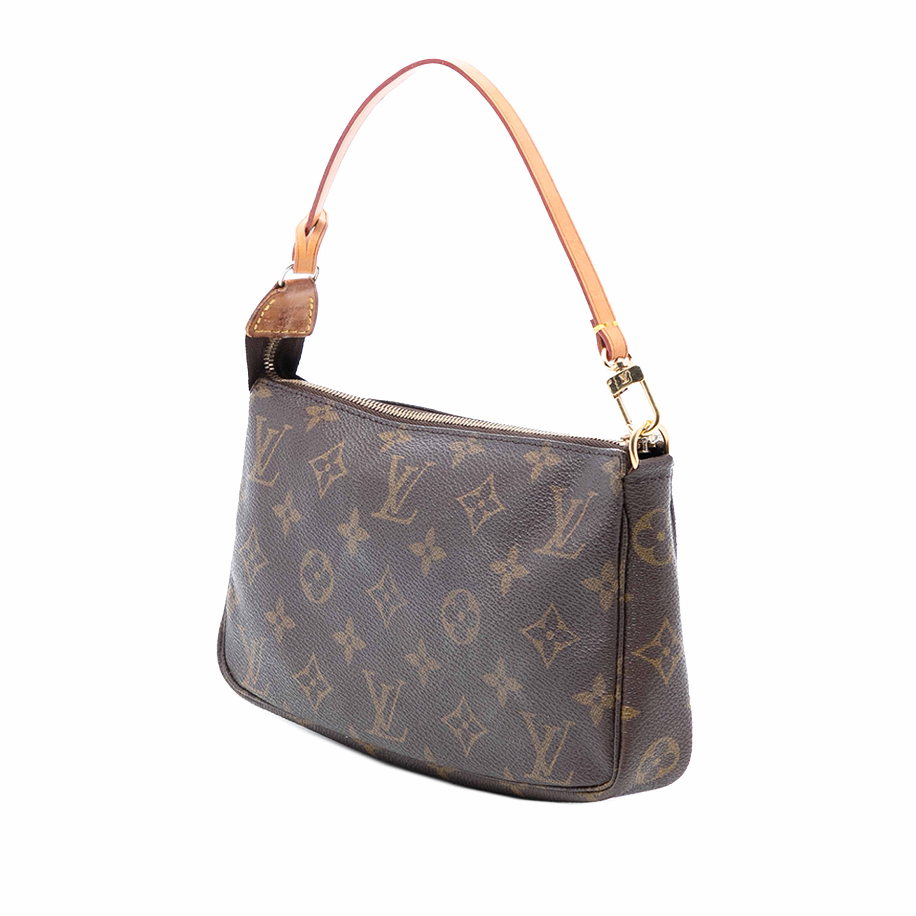 Louis Vuitton Monogram Pochette Accessoires, från Luxclusif, i färgen brown. Klicka för att öppna bilden i stort format