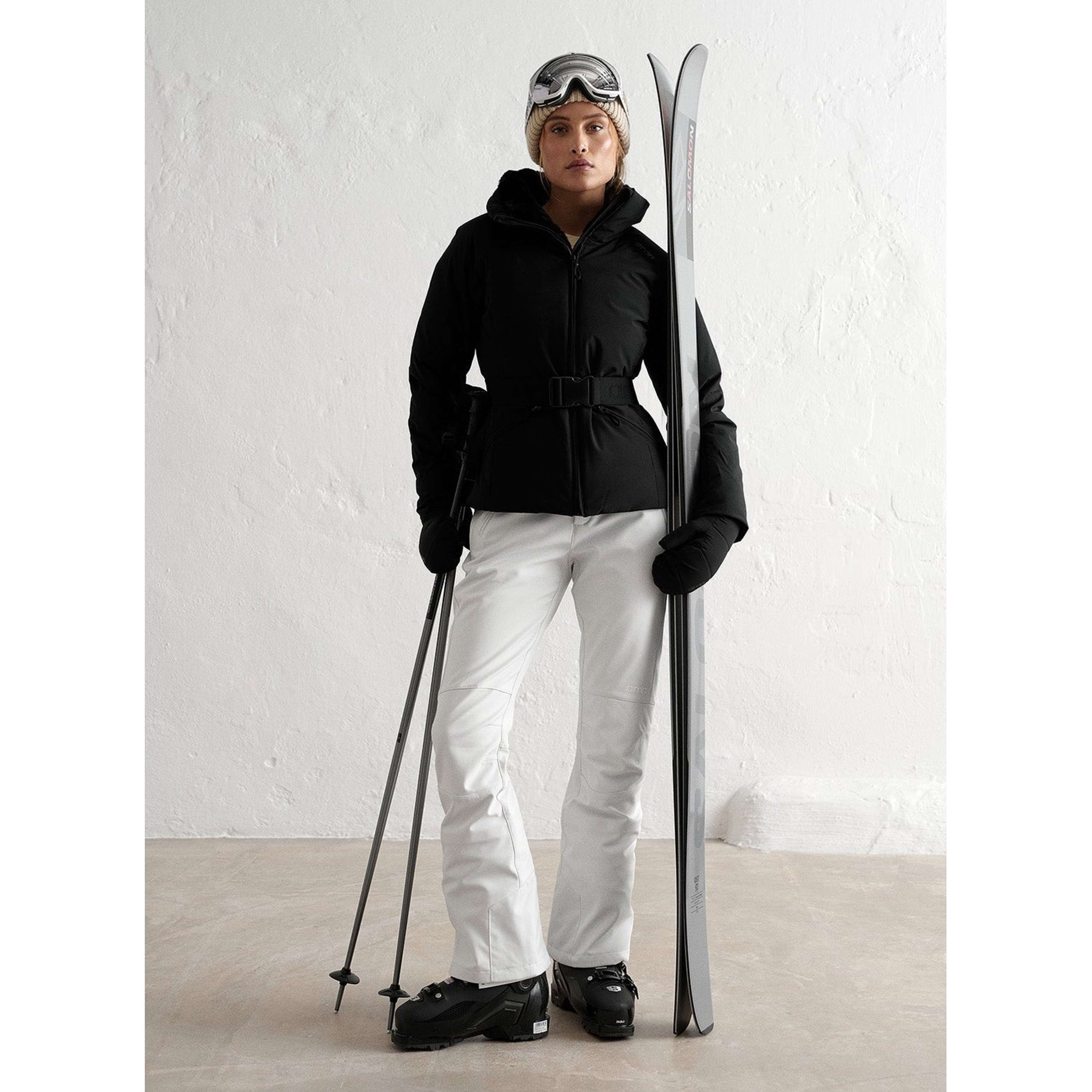 White Stretch Thermo Pants