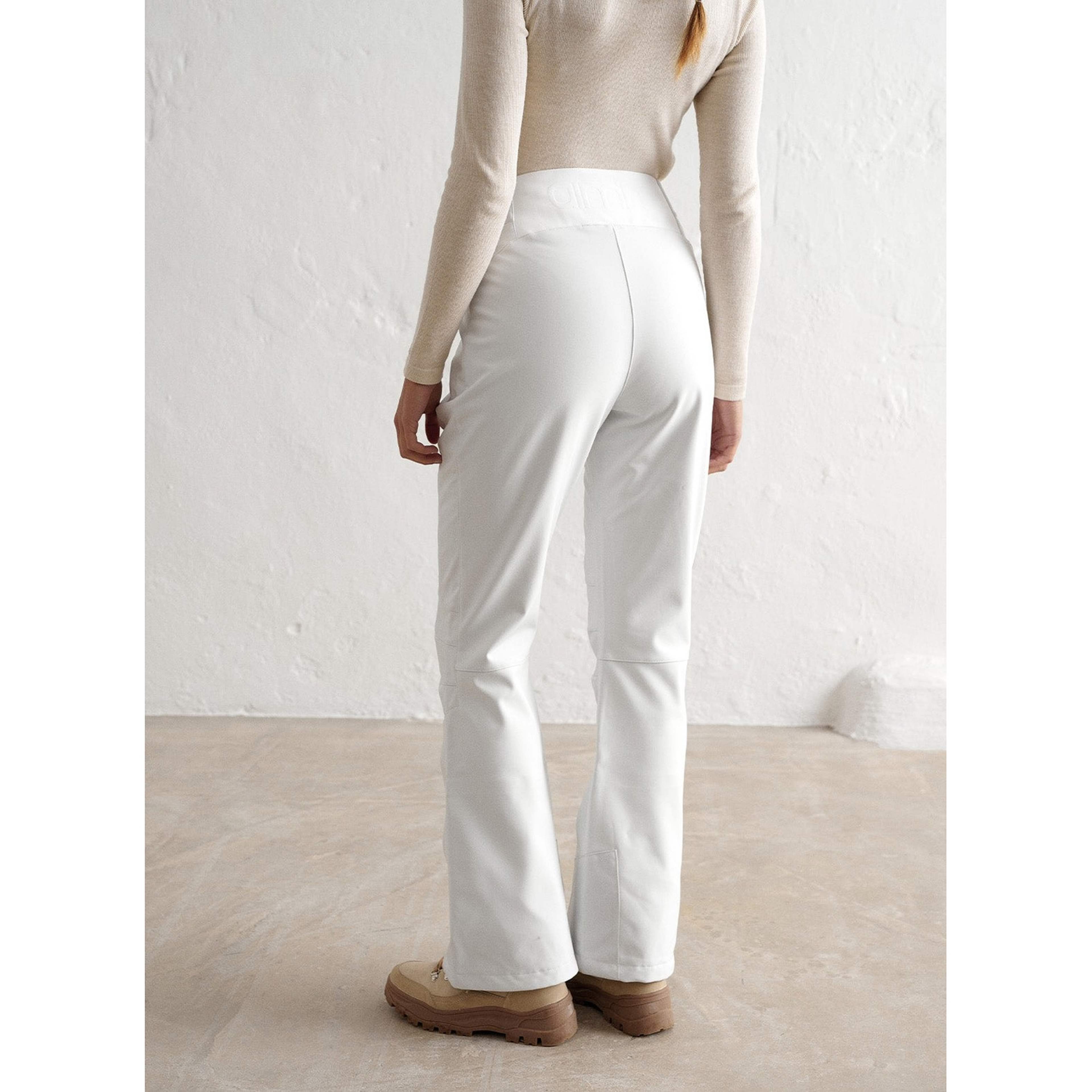 White Stretch Thermo Pants