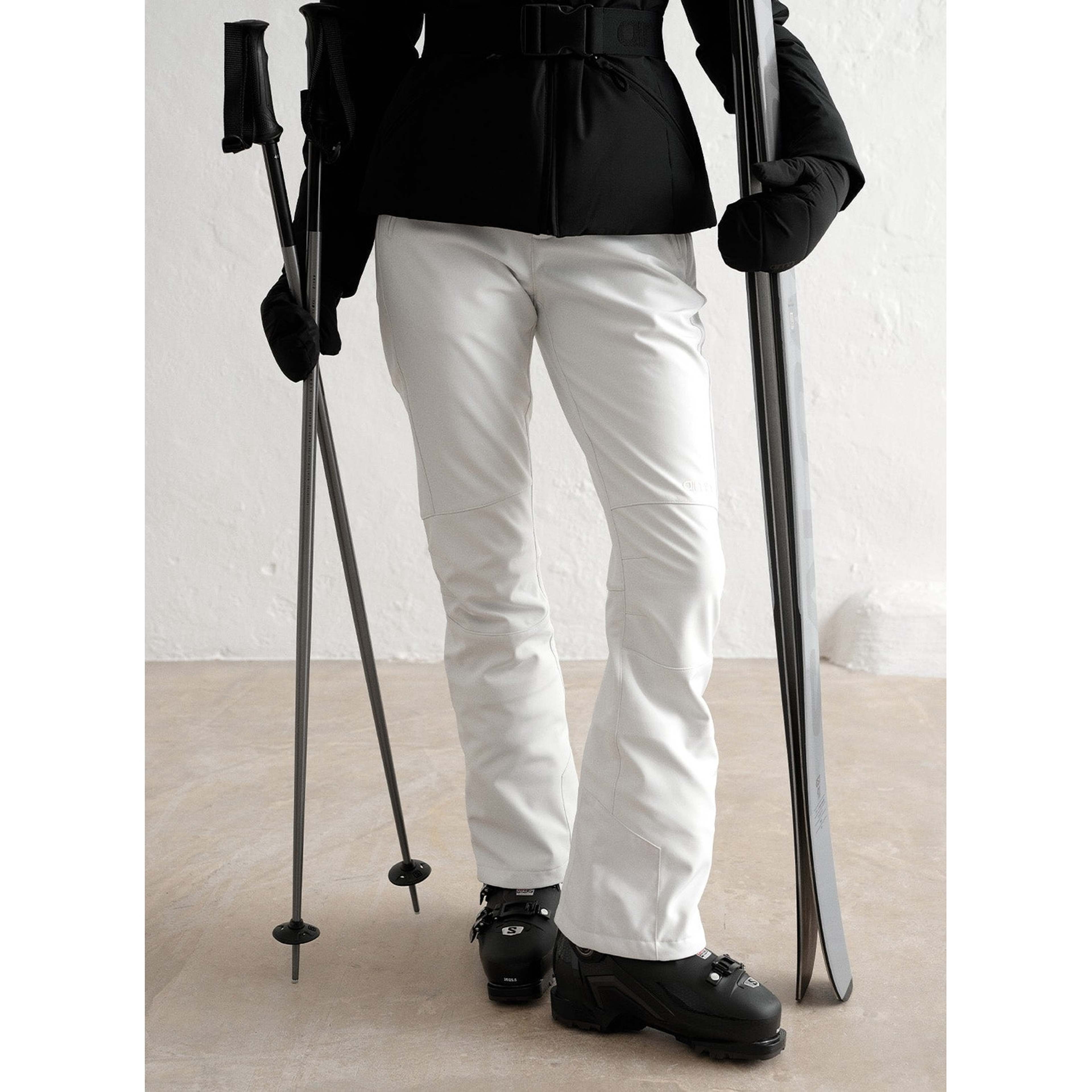 White Stretch Thermo Pants
