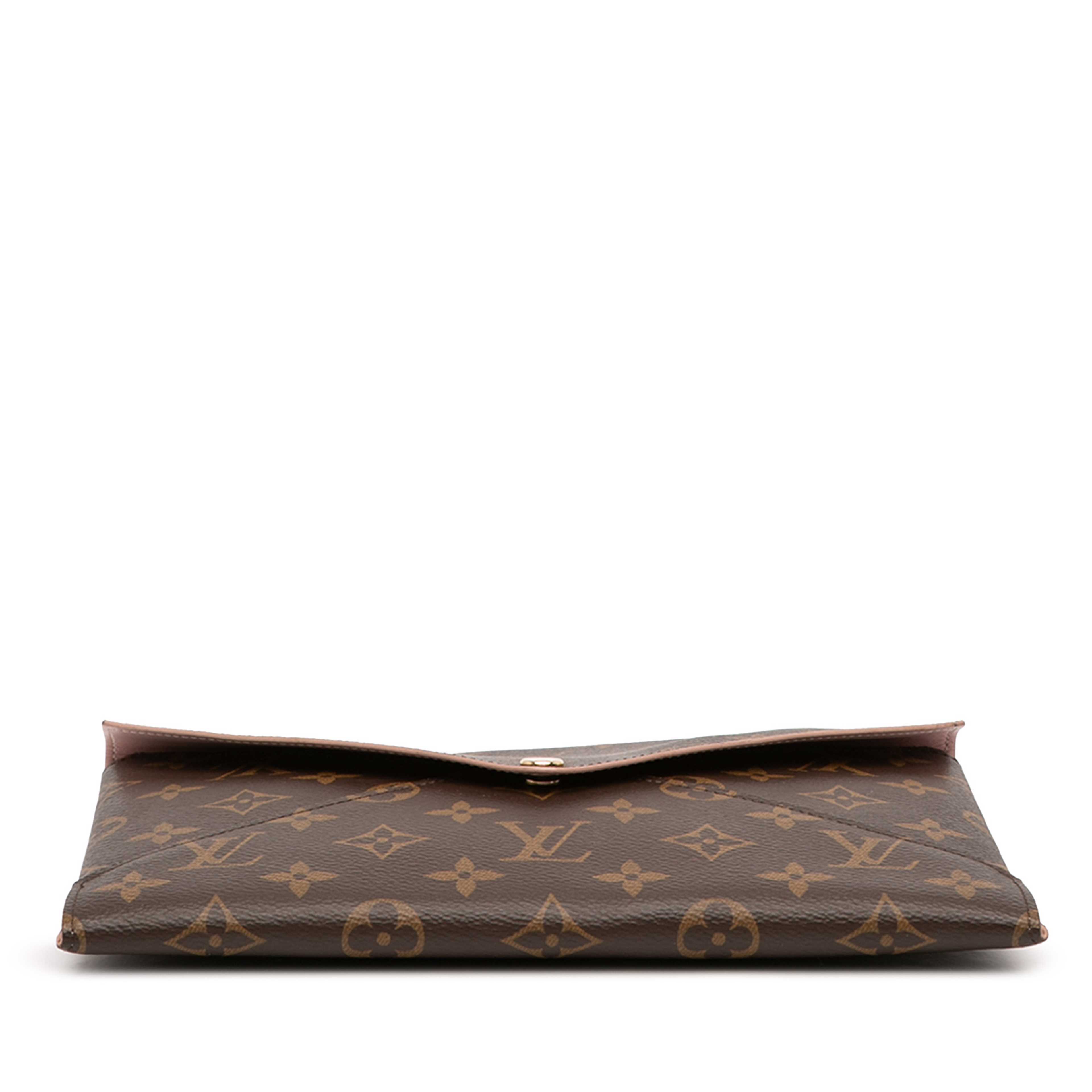 Louis Vuitton Monogram Pochette Kirigami Gm, från Luxclusif, i färgen brown. Klicka för att öppna bilden i stort format