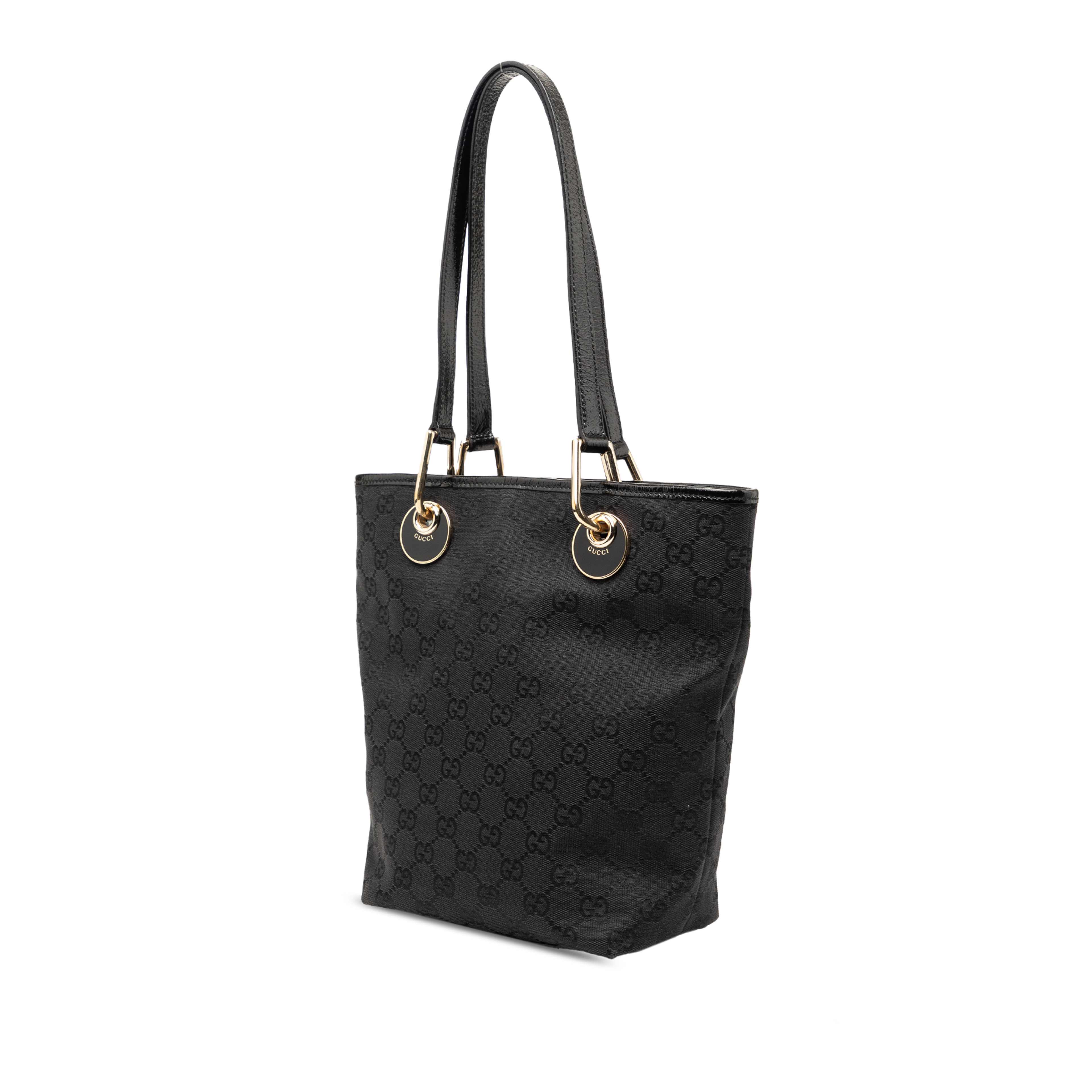 Gucci Gg Canvas Eclipse Tote, från Luxclusif, i färgen black. Klicka för att öppna bilden i stort format