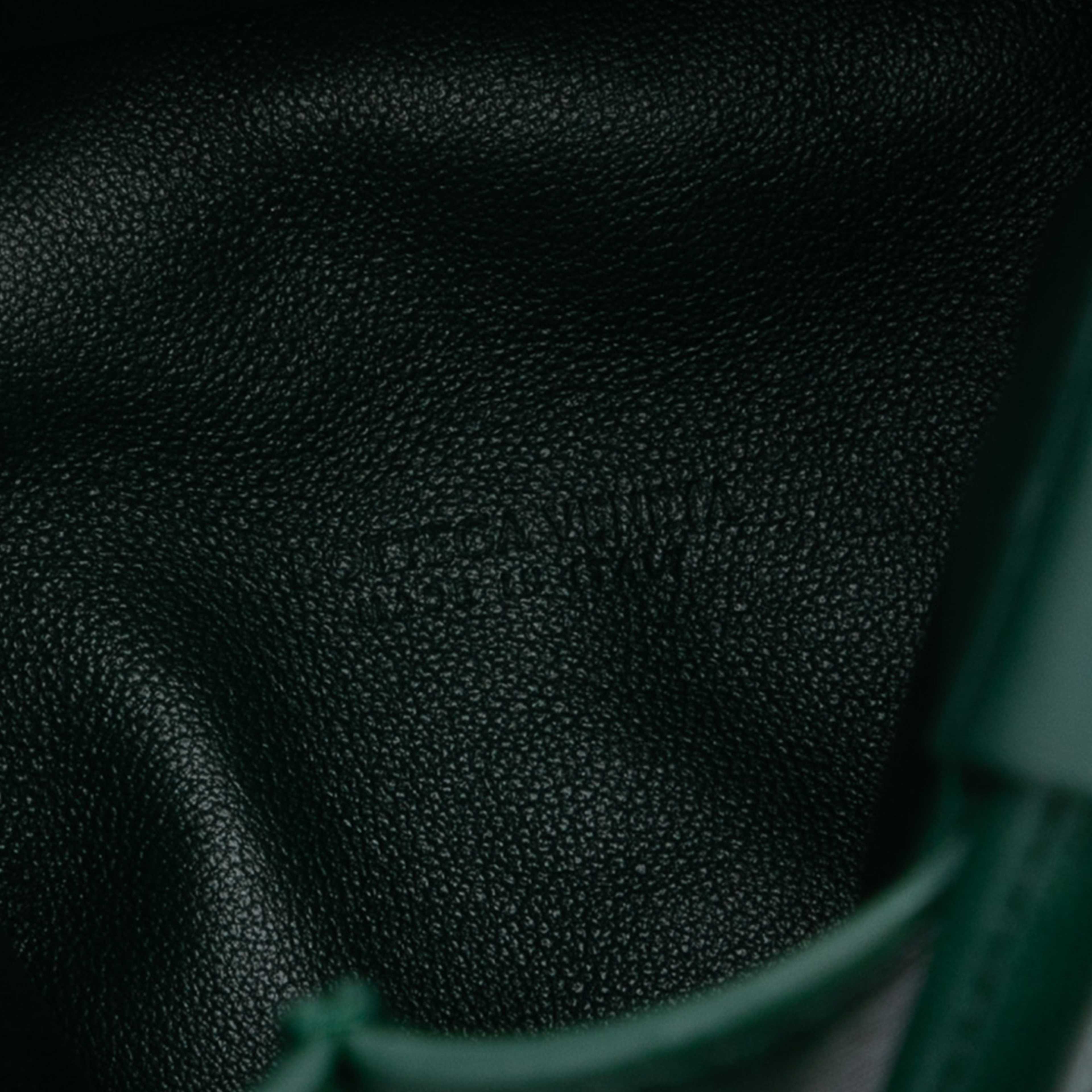 Bottega Veneta Mini Lambskin Crystal Embellished Triangle Handbag, från Luxclusif, i färgen grön. Klicka för att öppna bilden i stort format