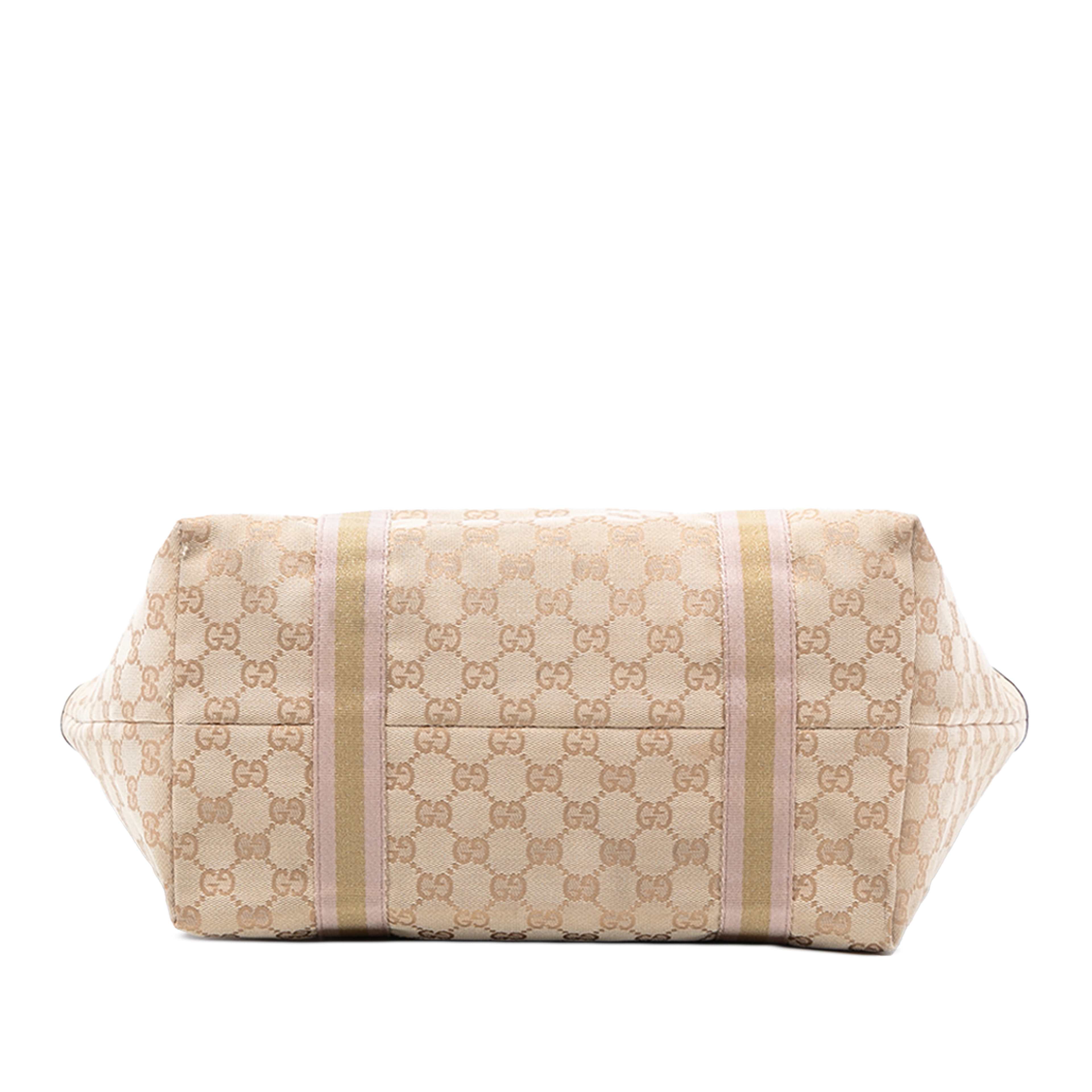 Gucci Gg Canvas Jolicoeur Tote, från Luxclusif, i färgen beige. Klicka för att öppna bilden i stort format