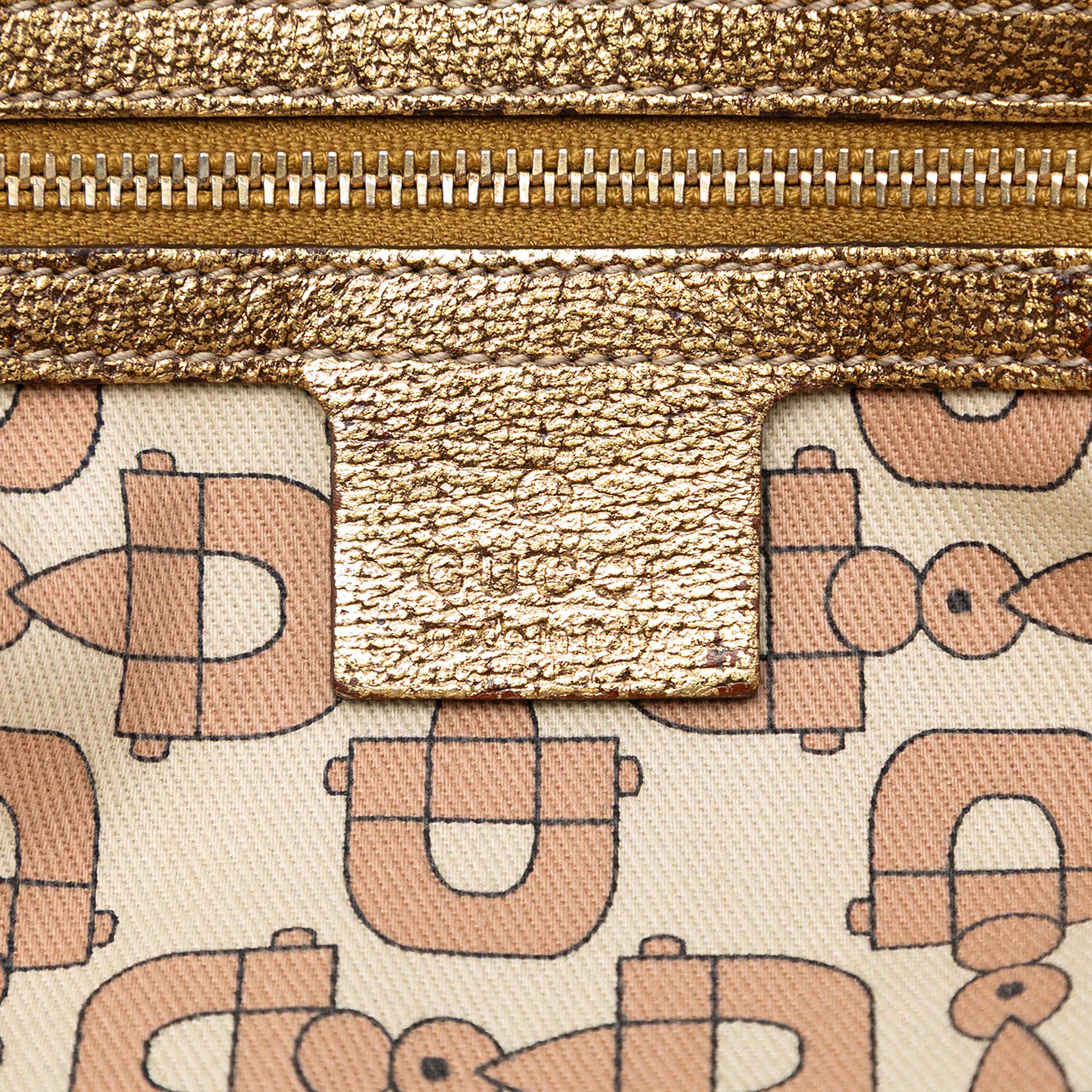 Gucci Gg Canvas Jolicoeur Tote, från Luxclusif, i färgen beige. Klicka för att öppna bilden i stort format