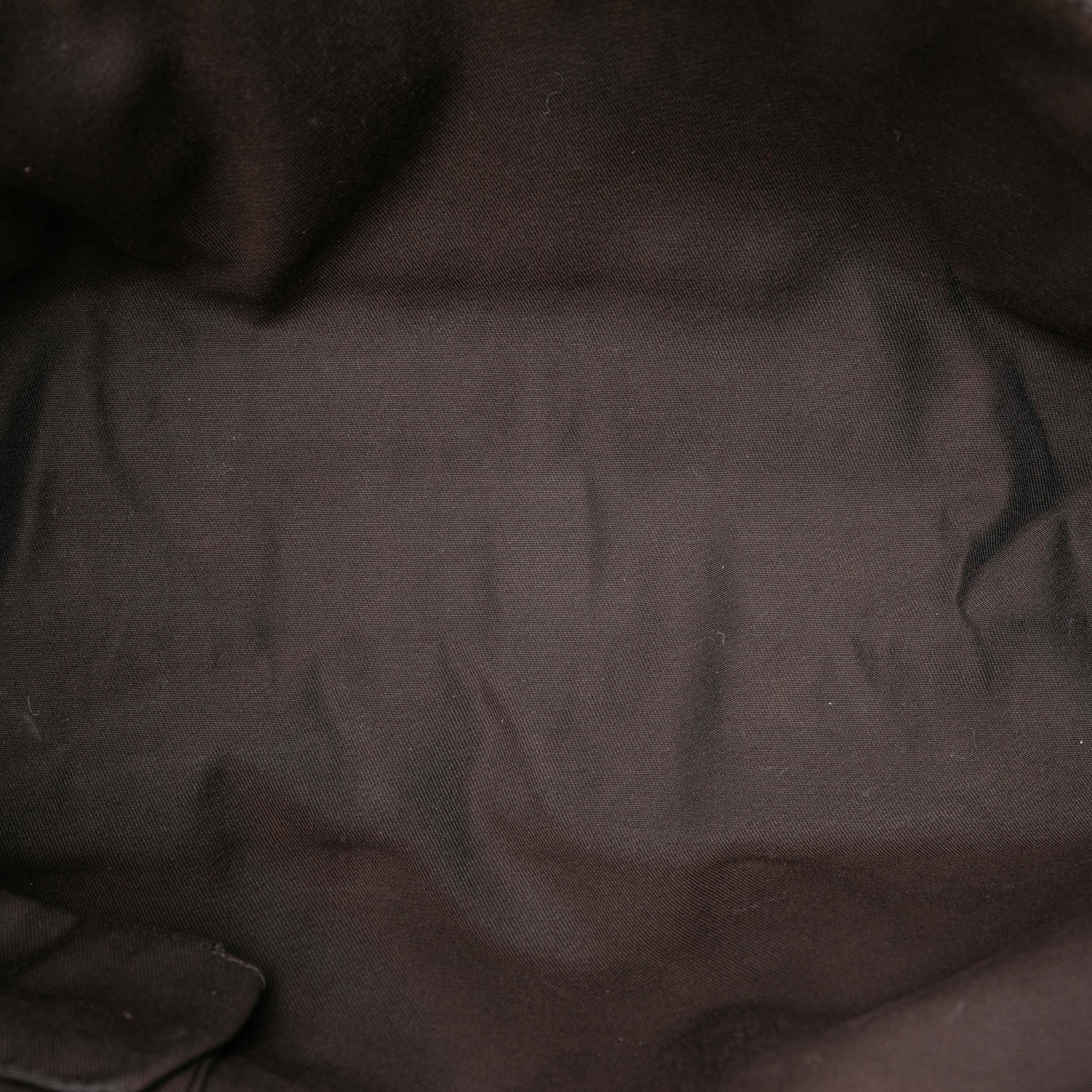 Gucci Gg Nylon Abbey D Ring Pocket Tote, från Luxclusif, i färgen dark brown. Klicka för att öppna bilden i stort format