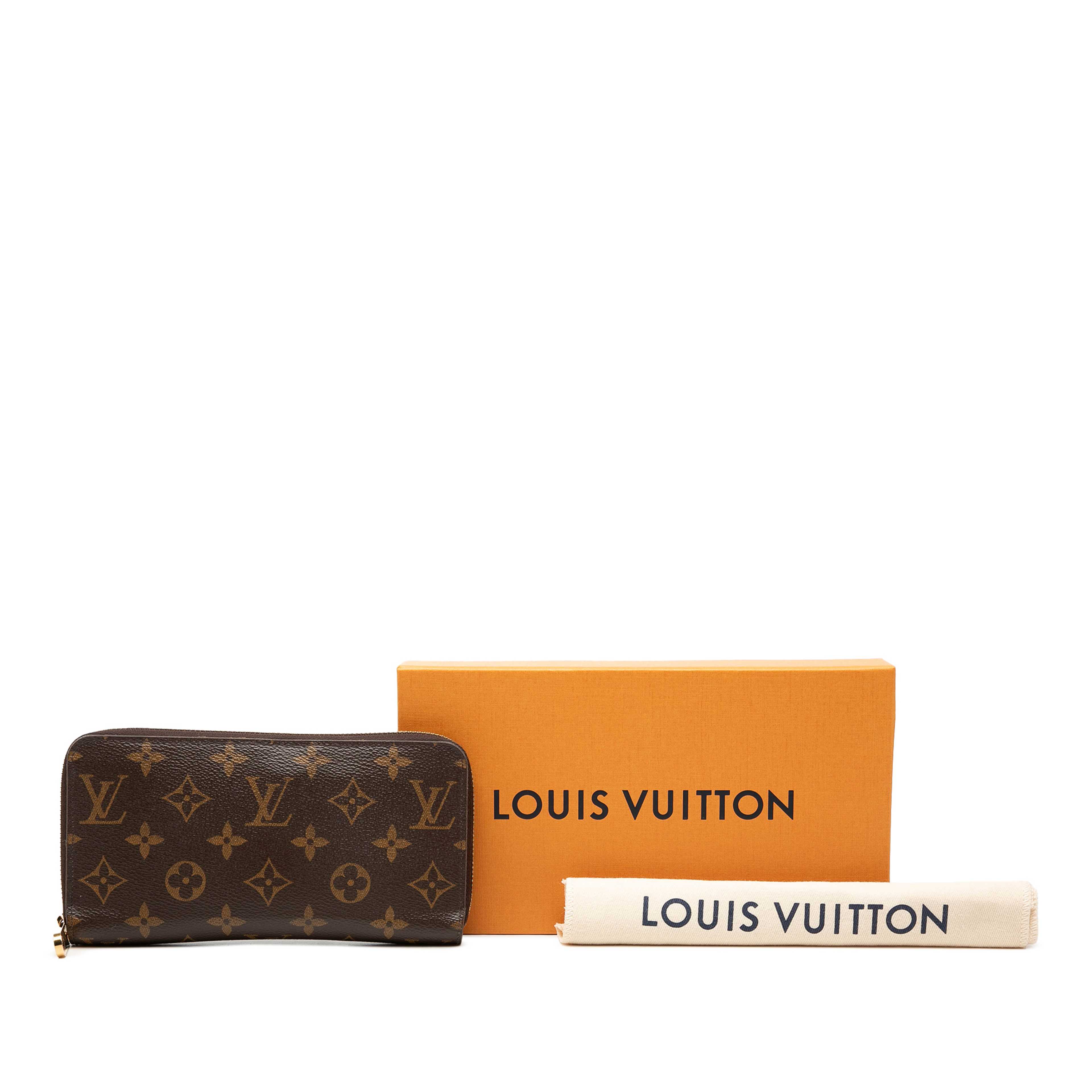 Louis Vuitton Monogram Zippy Long Wallet, från Luxclusif, i färgen brun. Klicka för att öppna bilden i stort format