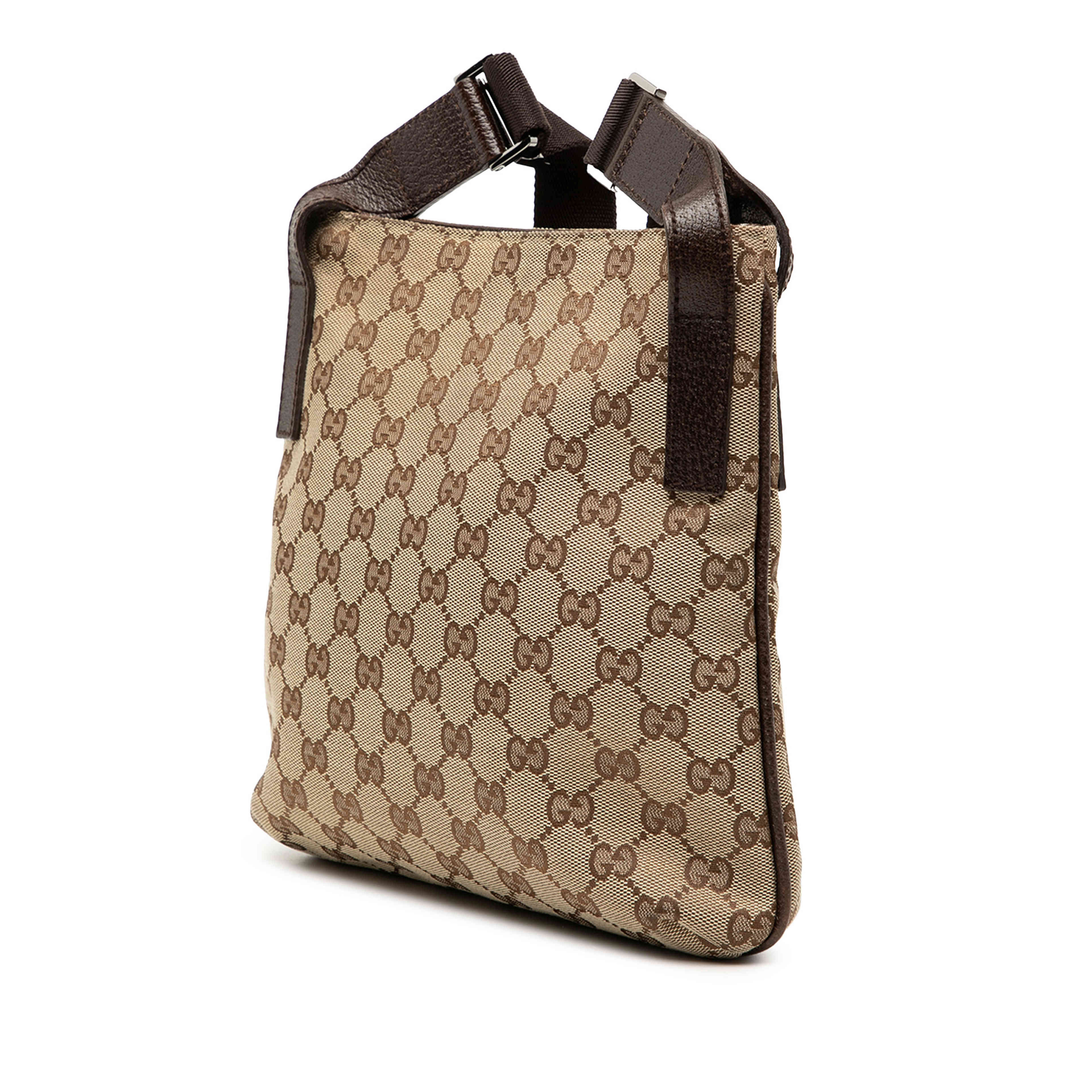 Gucci Gg Canvas Crossbody, från Luxclusif, i färgen beige. Klicka för att öppna bilden i stort format