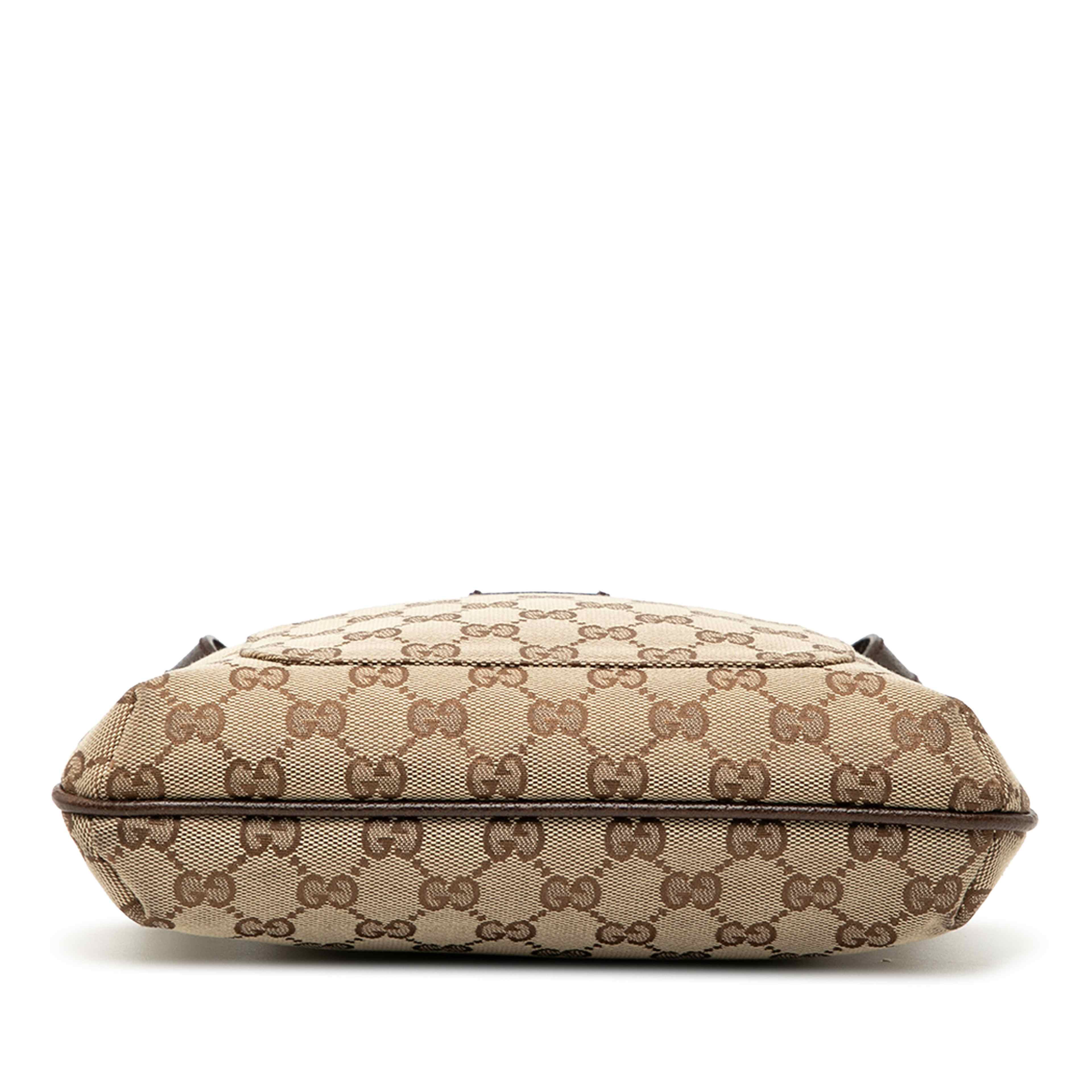 Gucci Gg Canvas Crossbody, från Luxclusif, i färgen beige. Klicka för att öppna bilden i stort format