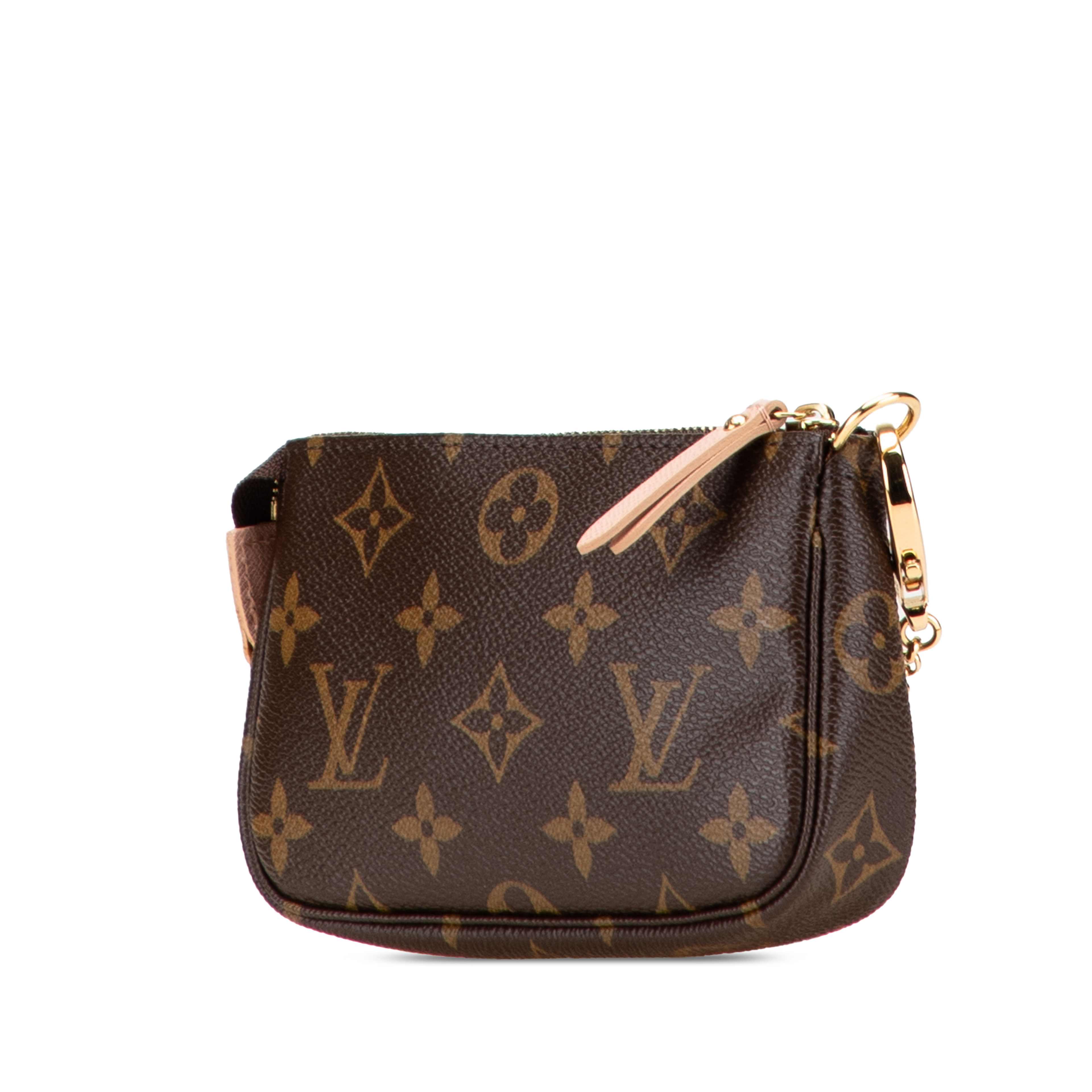 Louis Vuitton Monogram Affiche Mini Pochette Accessoires, från Luxclusif, i färgen brown. Klicka för att öppna bilden i stort format