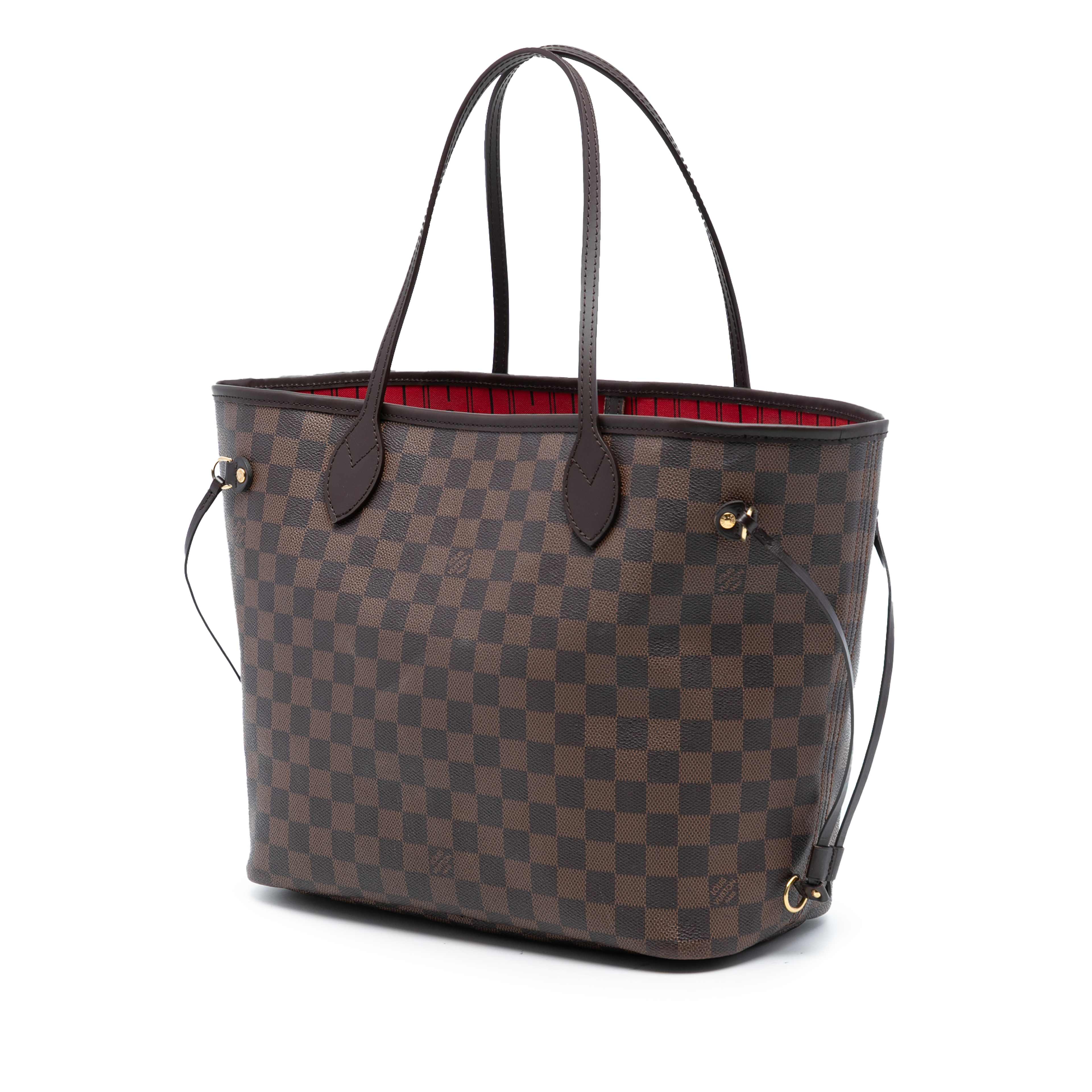 Louis Vuitton Damier Ebene Neverfull Mm, från Luxclusif, i färgen brown. Klicka för att öppna bilden i stort format