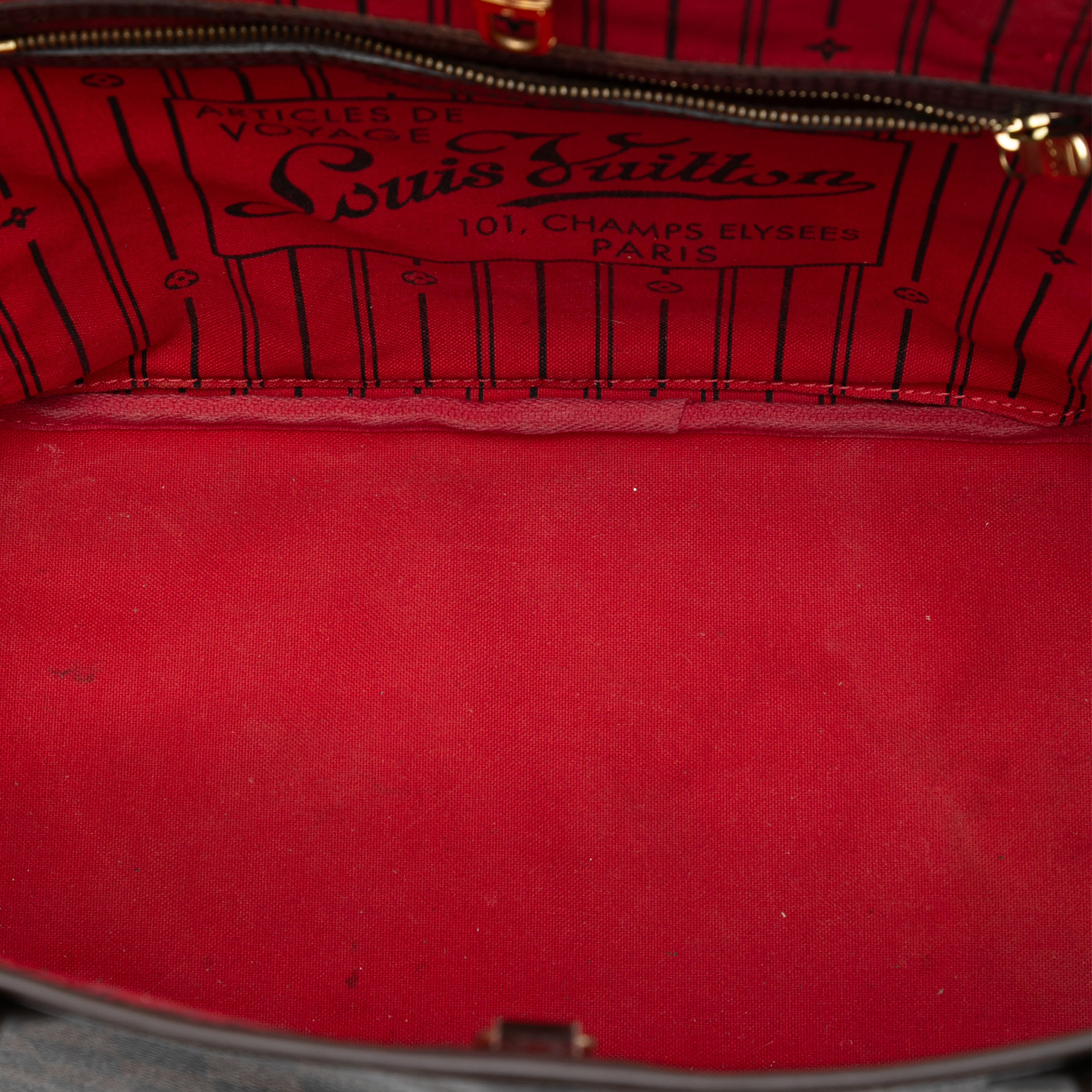 Louis Vuitton Damier Ebene Neverfull Mm, från Luxclusif, i färgen brown. Klicka för att öppna bilden i stort format