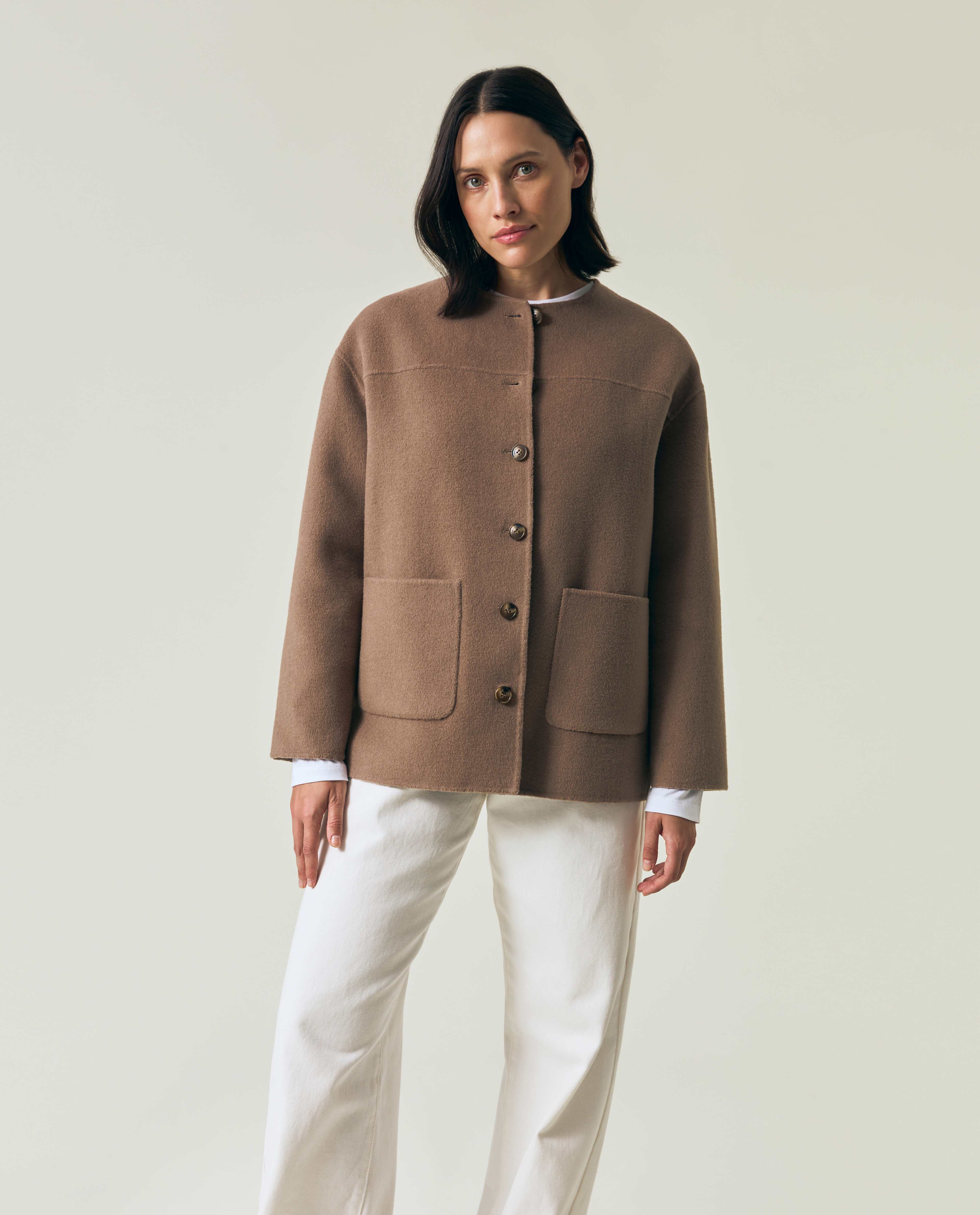 Double Faced Wool Blend Jacket