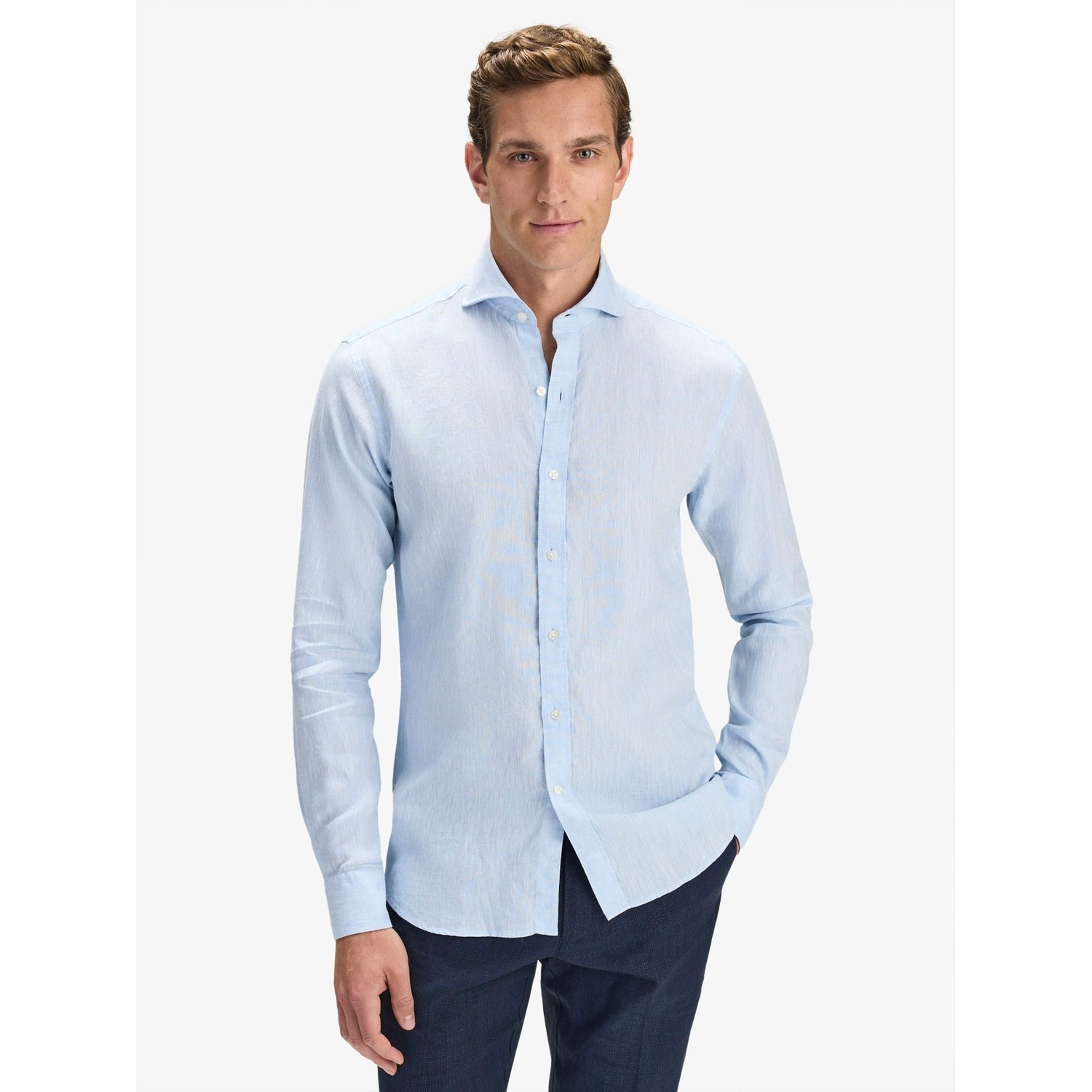 Linen Solid Smart Shirt (adonis)