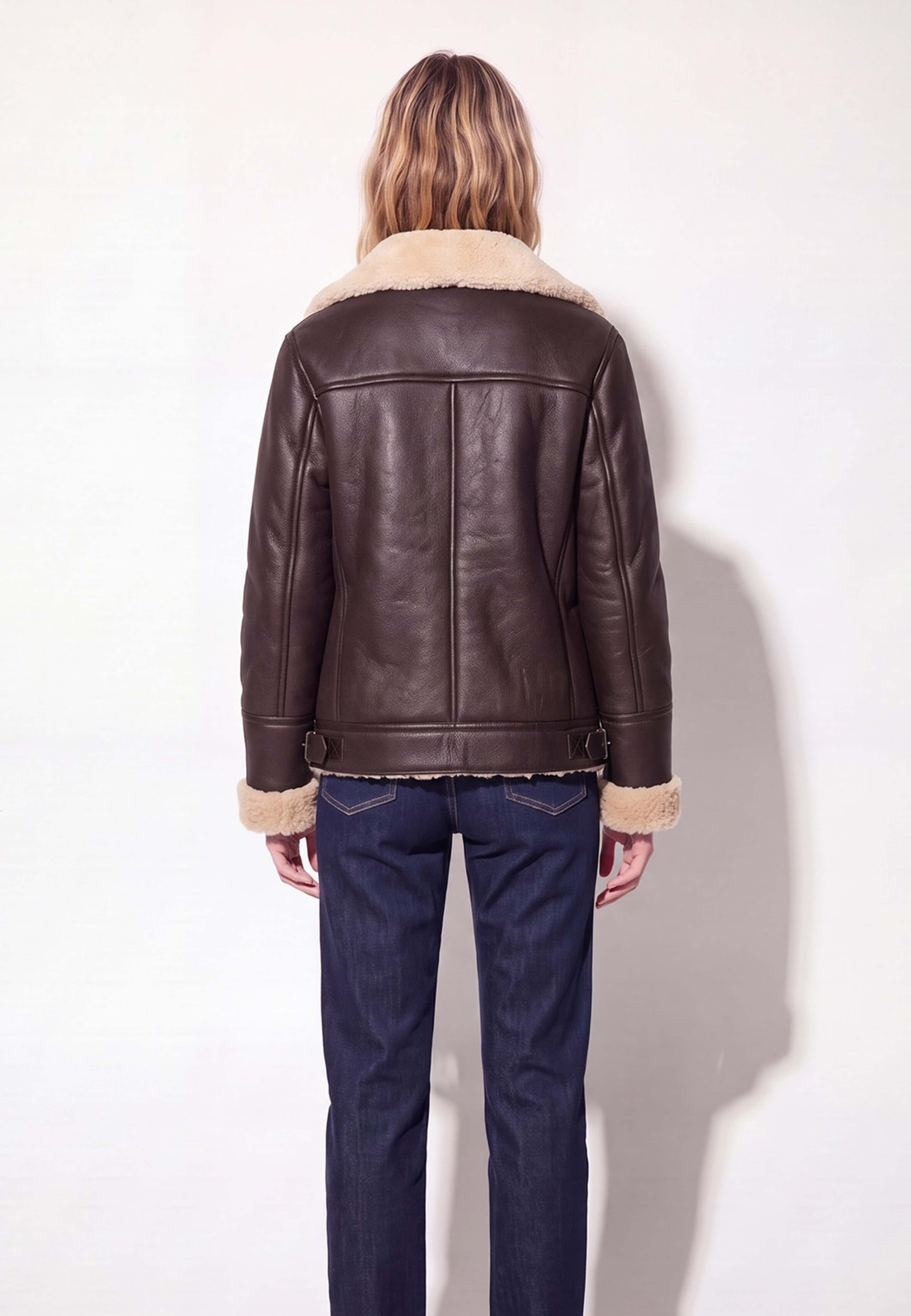 Belle Jacket, från ROCKANDBLUE, i färgen dark brown. Klicka för att öppna bilden i stort format