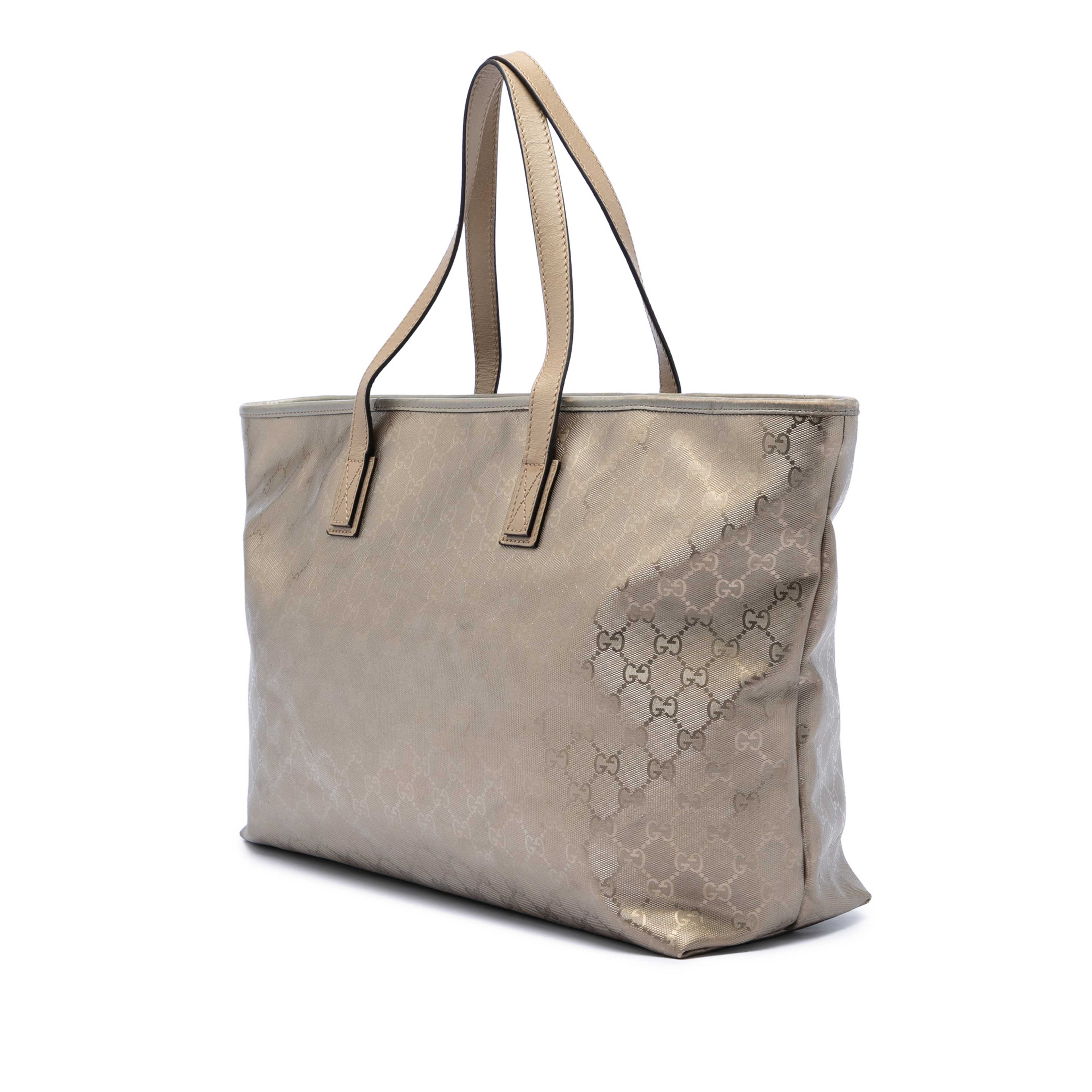 Gucci Large Gg Imprime Tote, från Luxclusif, i färgen gold. Klicka för att öppna bilden i stort format