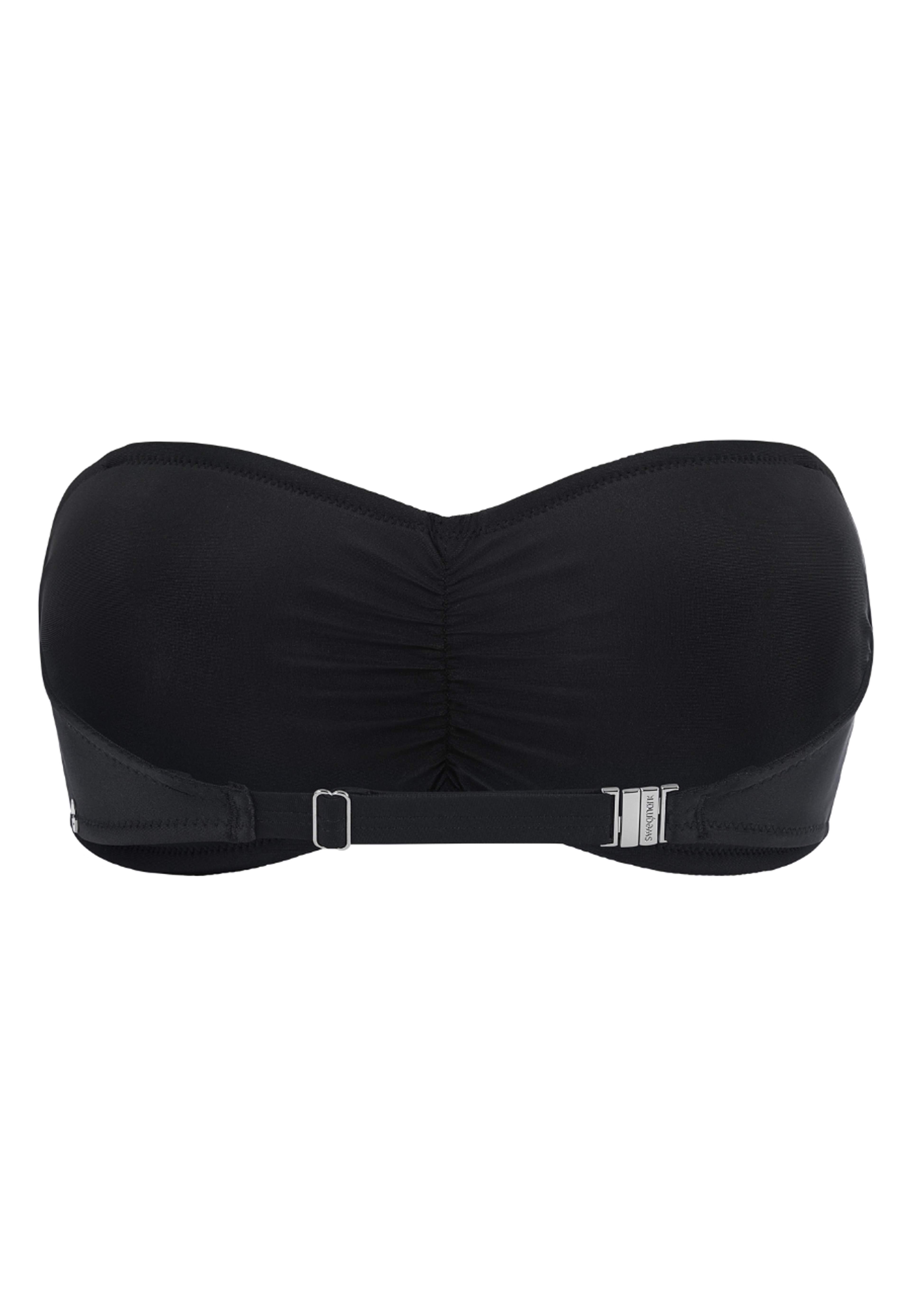 Rio Bandeau Bikini-bh Med Vadderade Kupor, från Swegmark, i färgen black. Klicka för att öppna bilden i stort format