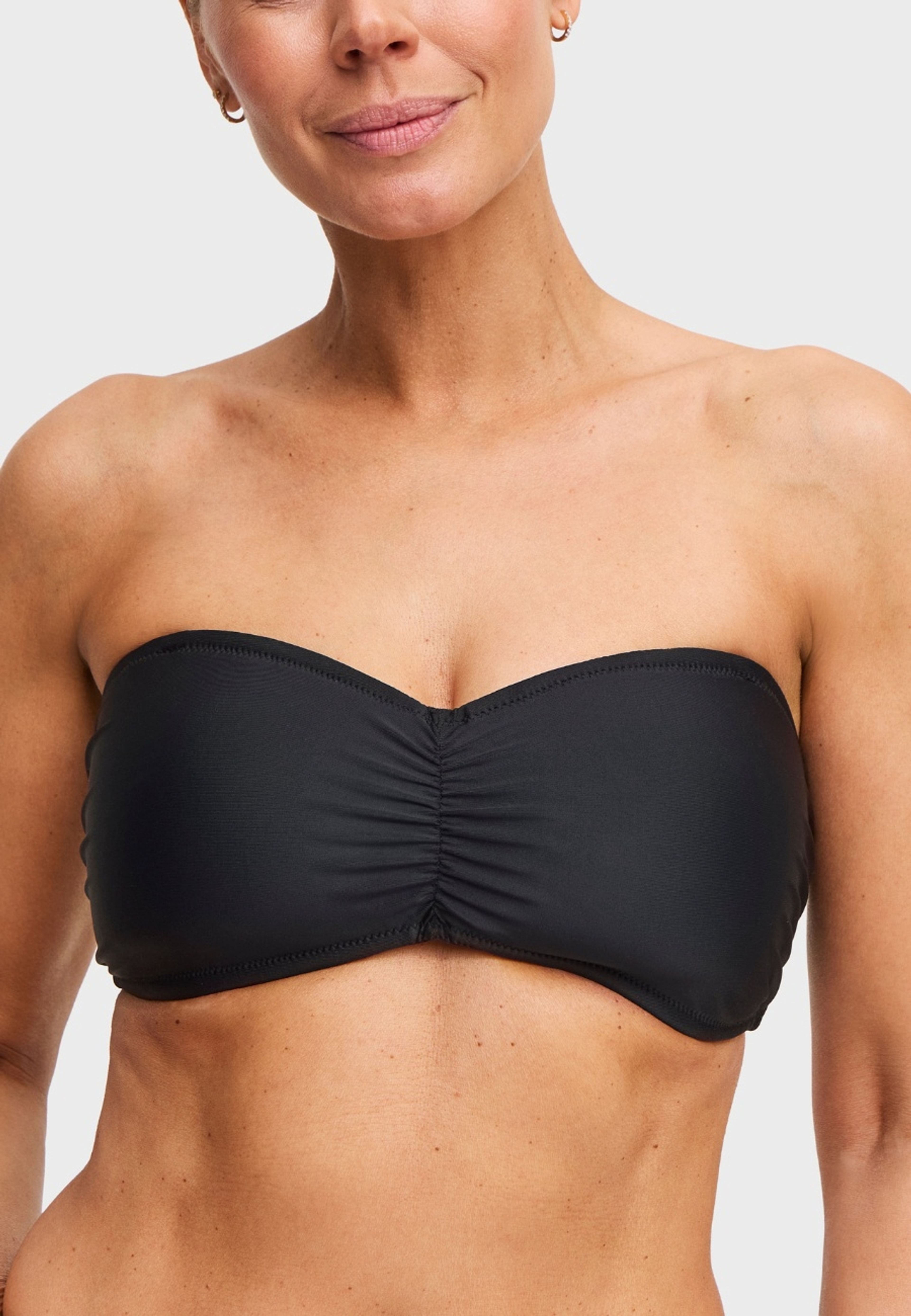 Rio Bandeau Bikini-bh Med Vadderade Kupor, från Swegmark, i färgen black. Klicka för att öppna bilden i stort format