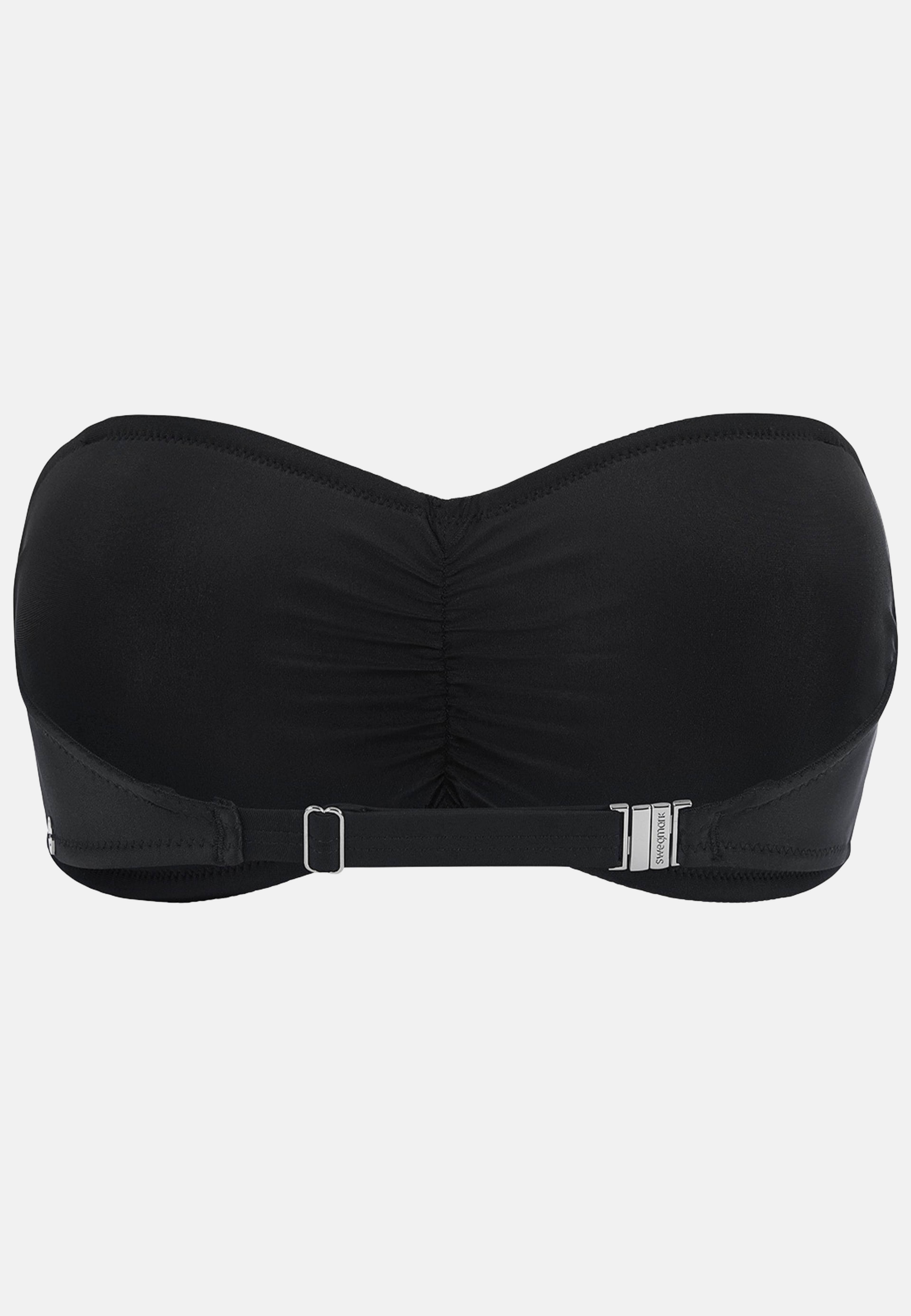 Rio Bandeau Bikini Bh Med Vadderade Kupor, från Swegmark, i färgen black. Klicka för att öppna bilden i stort format