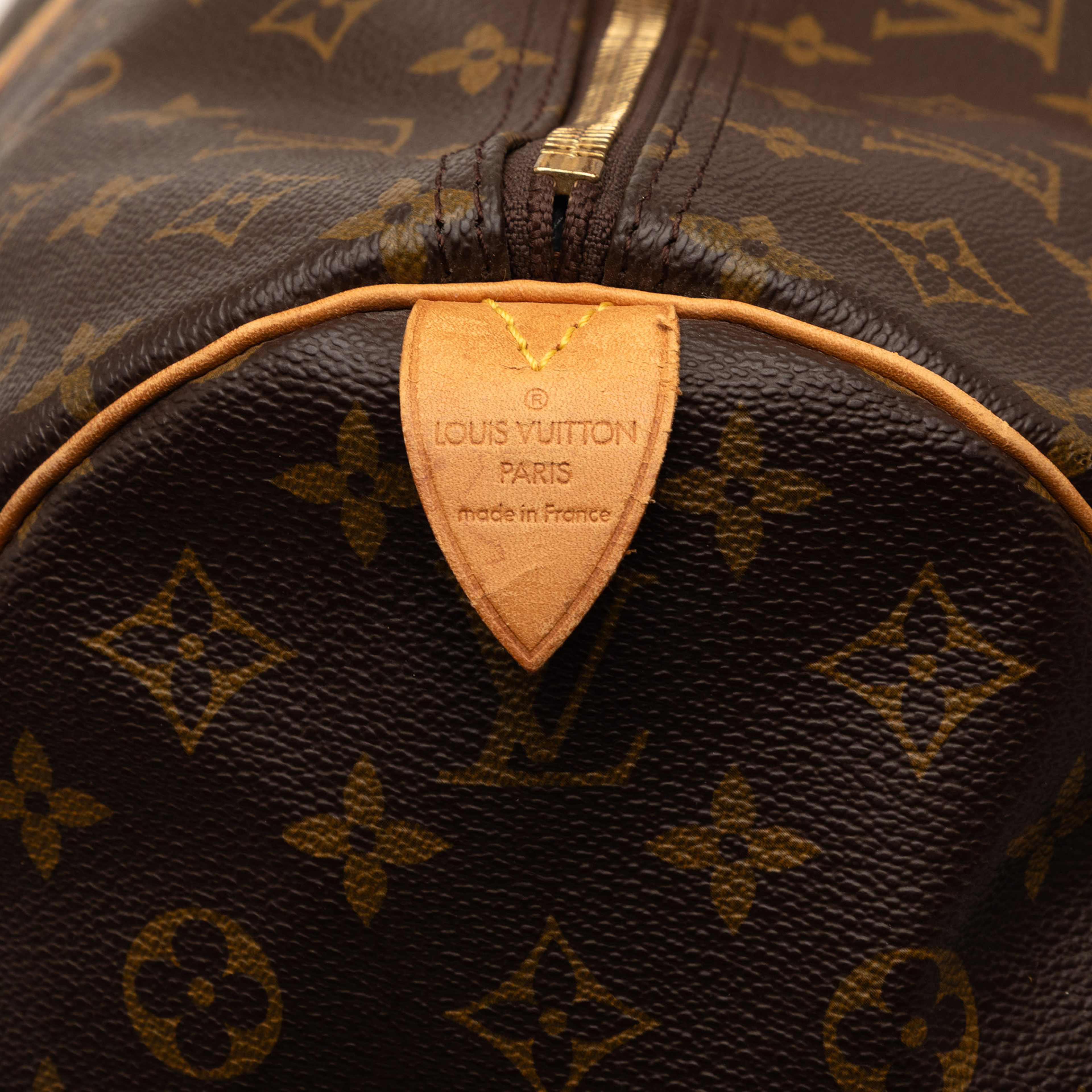 Louis Vuitton Monogram Keepall 60, från Luxclusif, i färgen brown. Klicka för att öppna bilden i stort format