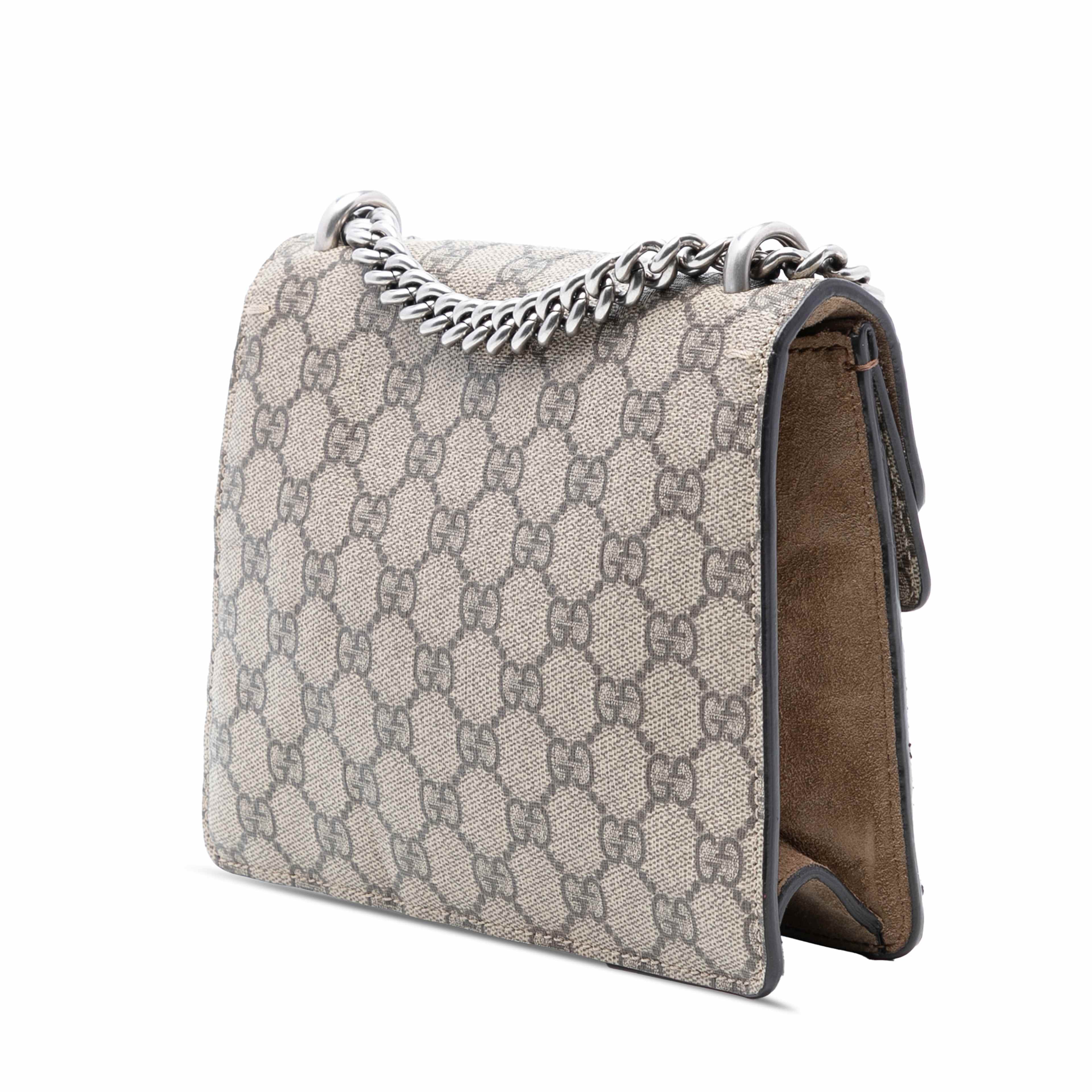 Gucci Small Gg Supreme Dionysus Crossbody, från Luxclusif, i färgen beige. Klicka för att öppna bilden i stort format