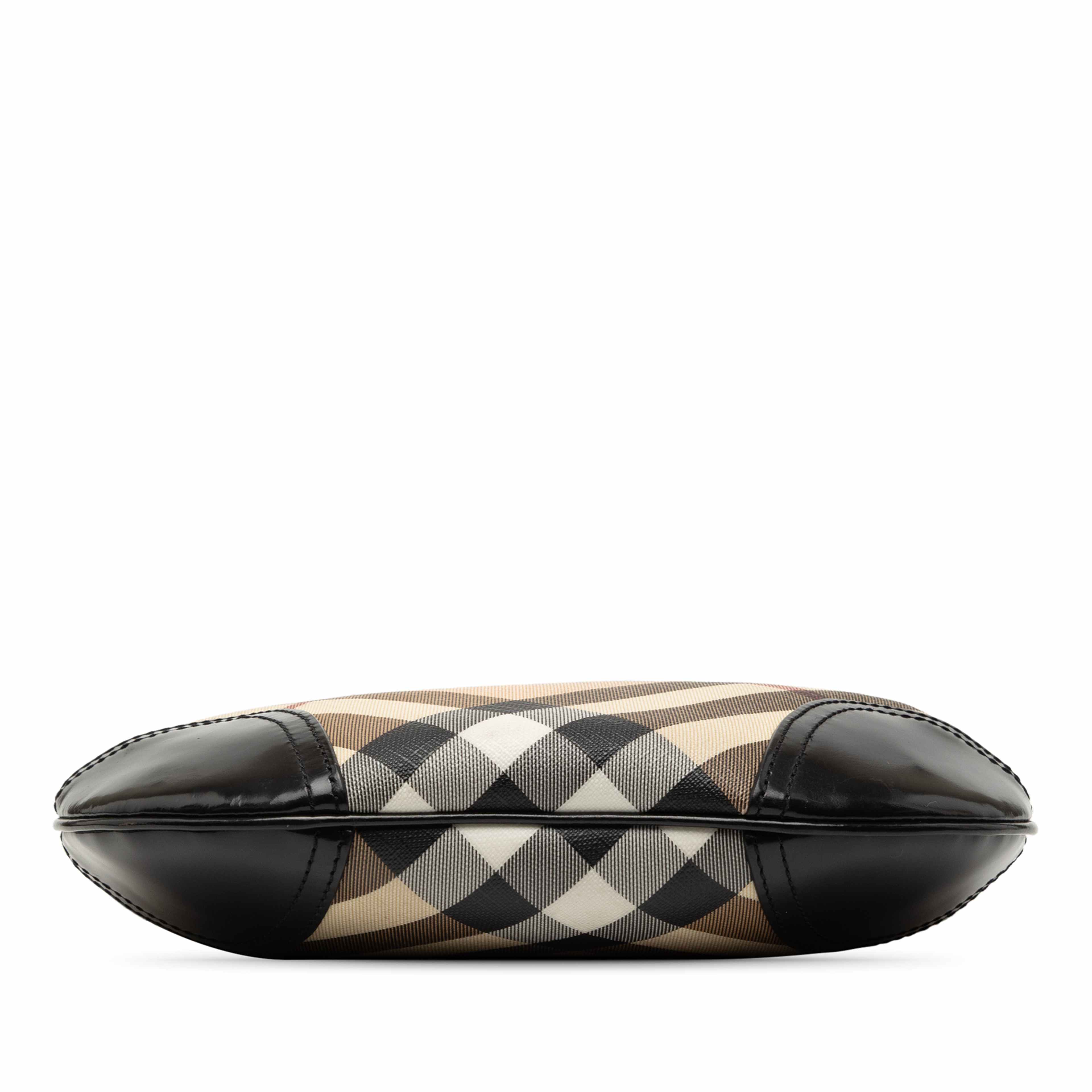 Burberry Supernova Check Coated Canvas Dryden Crossbody, från Luxclusif, i färgen beige. Klicka för att öppna bilden i stort format