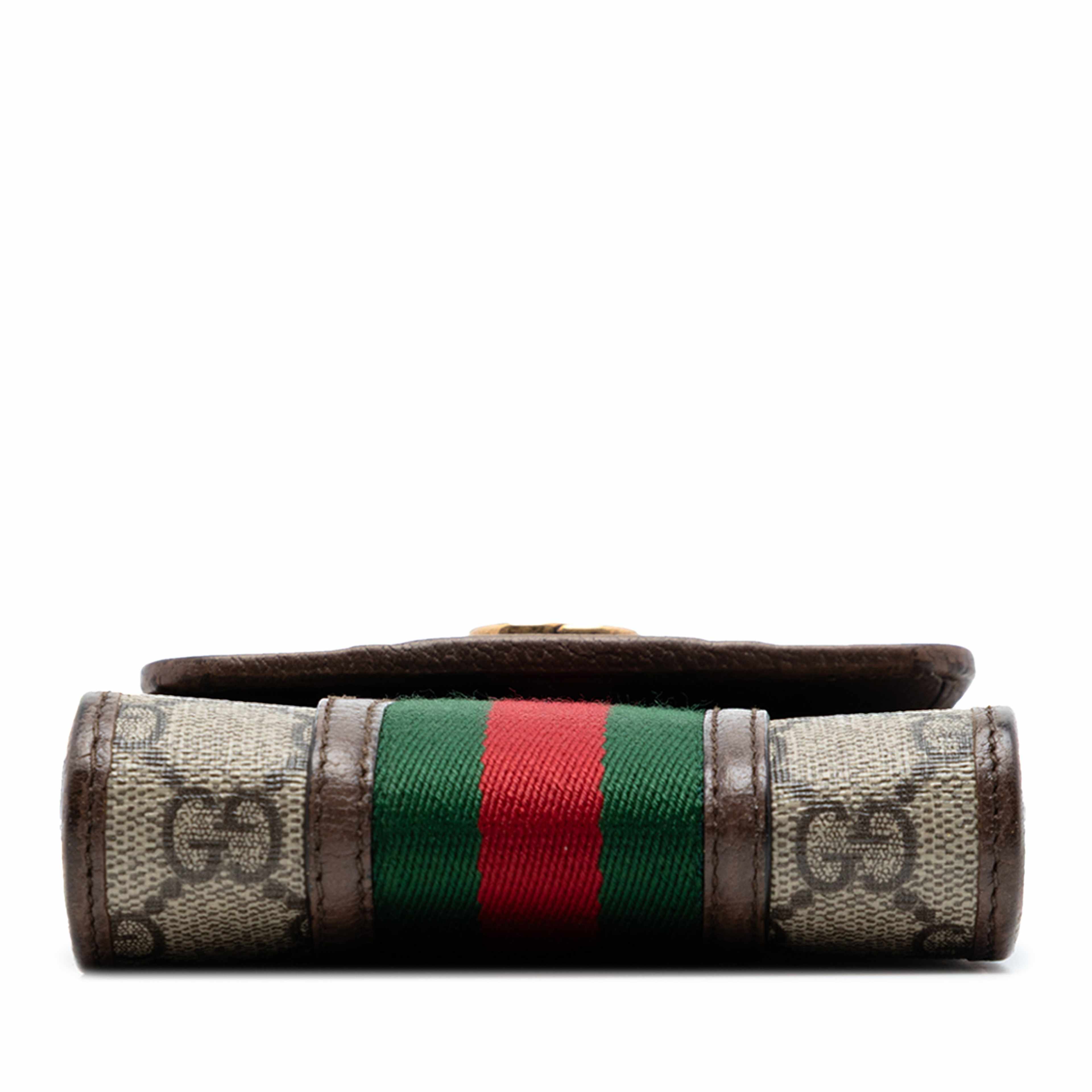 Gucci Mini Gg Supreme Web Ophidia Crossbody, från Luxclusif, i färgen beige. Klicka för att öppna bilden i stort format
