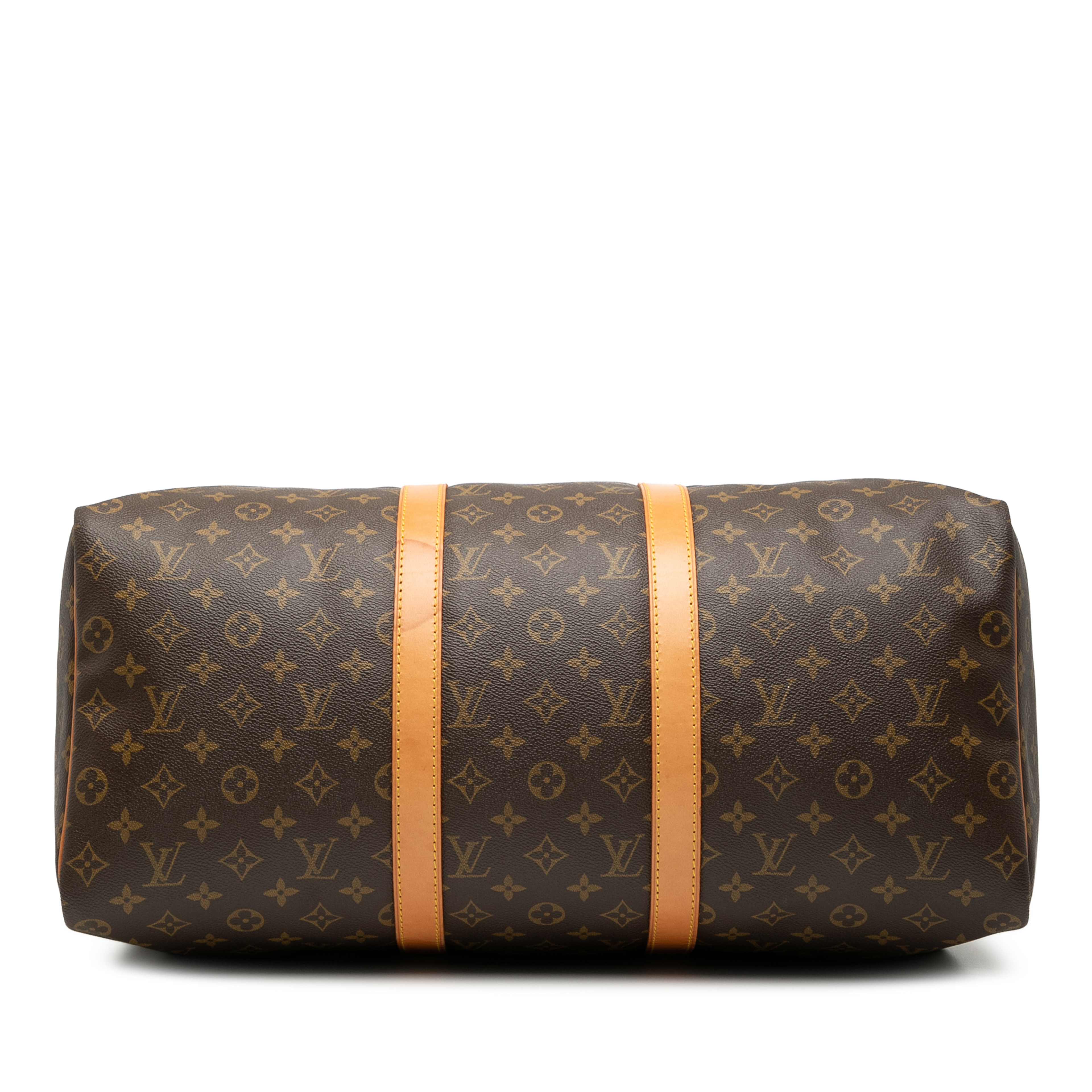 Louis Vuitton Monogram Keepall 50, från Luxclusif, i färgen brown. Klicka för att öppna bilden i stort format