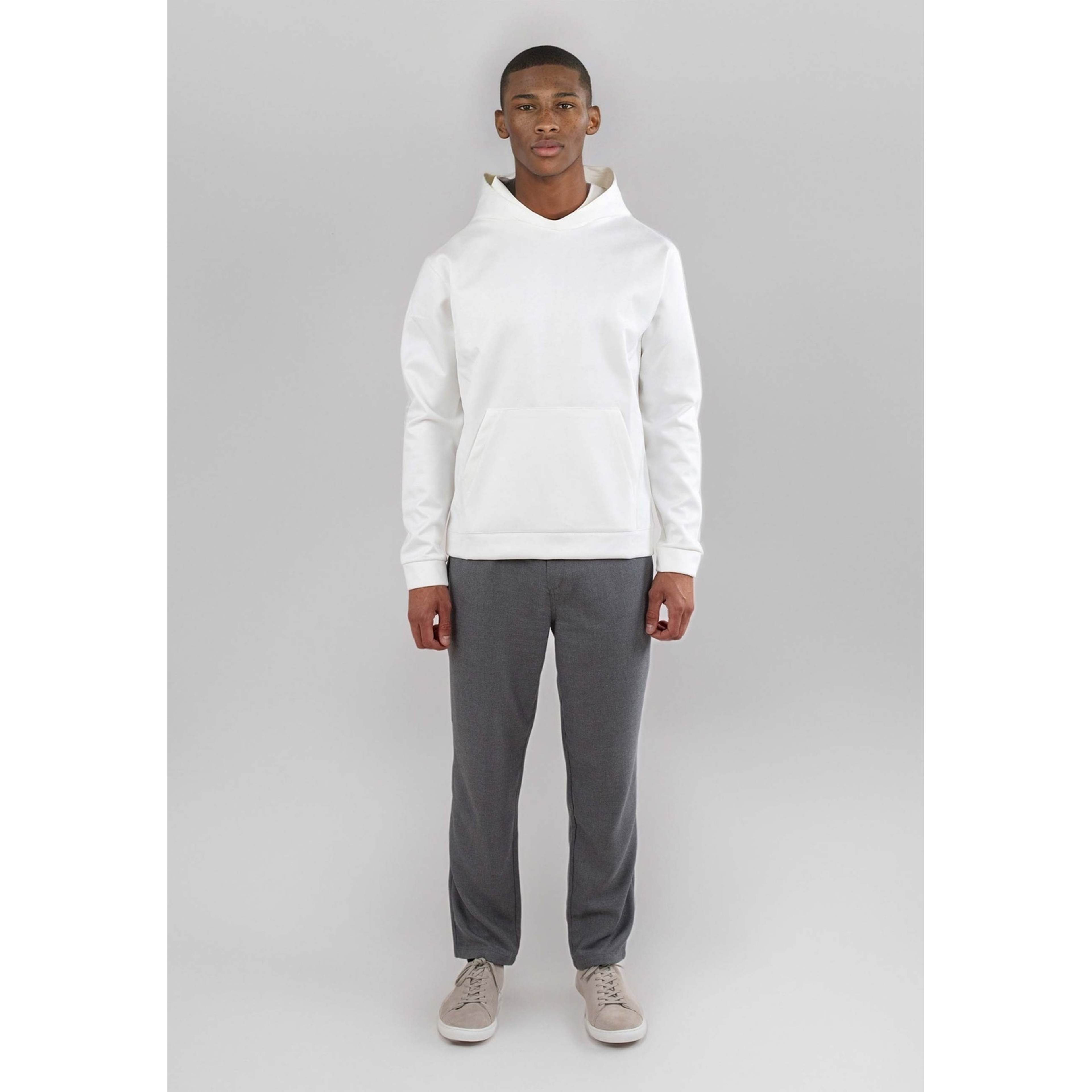 Sami Faux Suede Hoodie - Off White