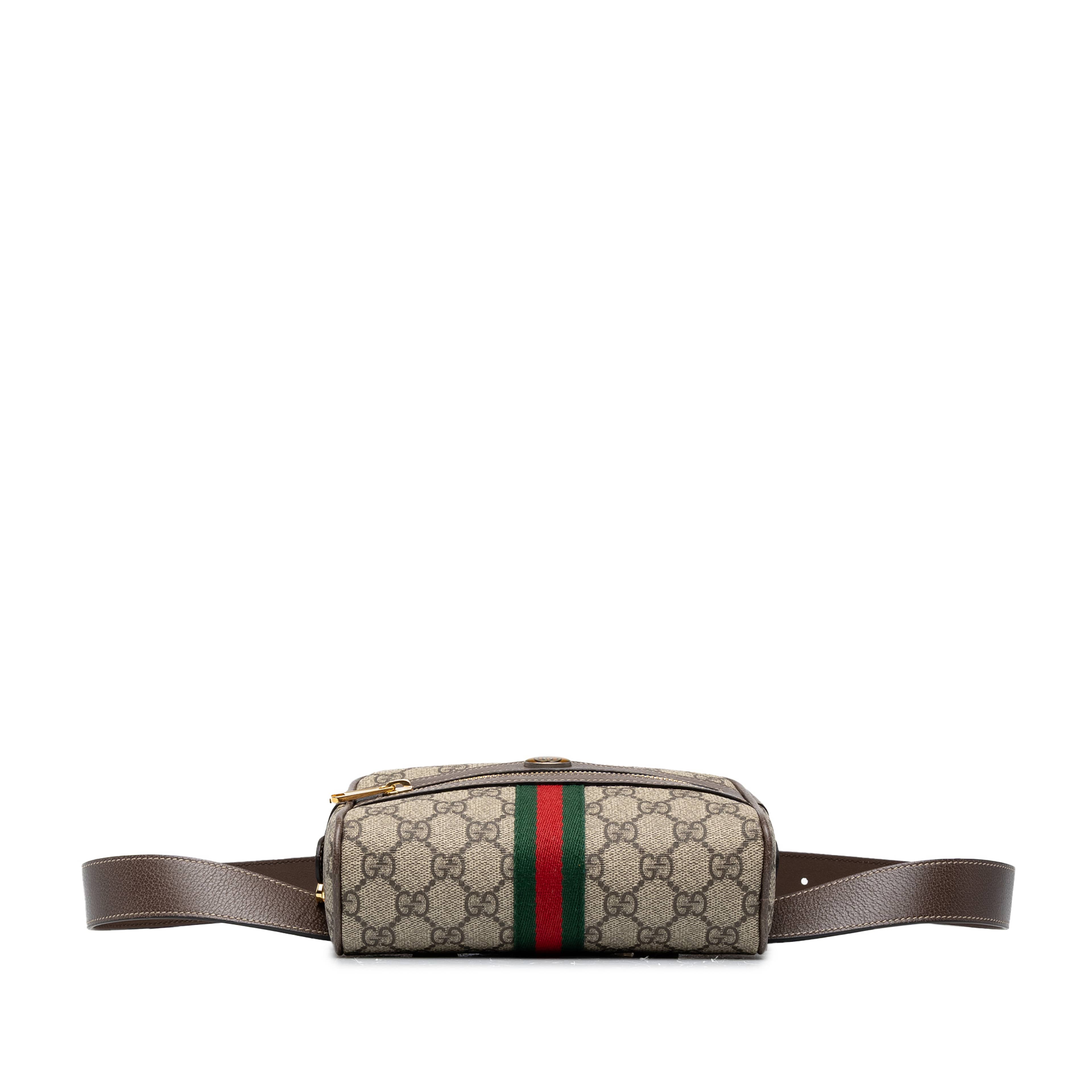 Gucci Small Gg Supreme Web Ophidia Belt Bag, från Luxclusif, i färgen beige. Klicka för att öppna bilden i stort format