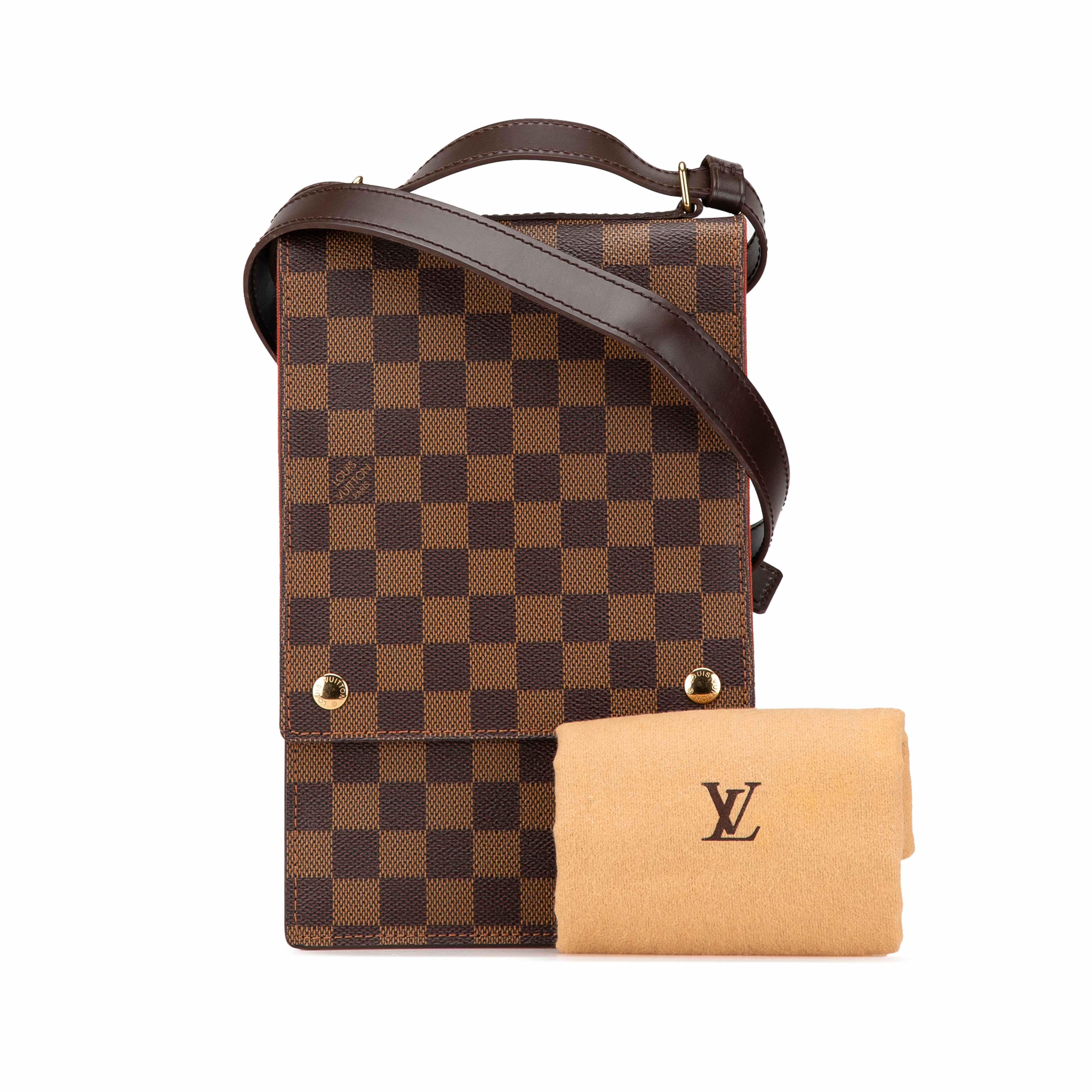 Louis Vuitton Damier Ebene Portobello, från Luxclusif, i färgen brun. Klicka för att öppna bilden i stort format