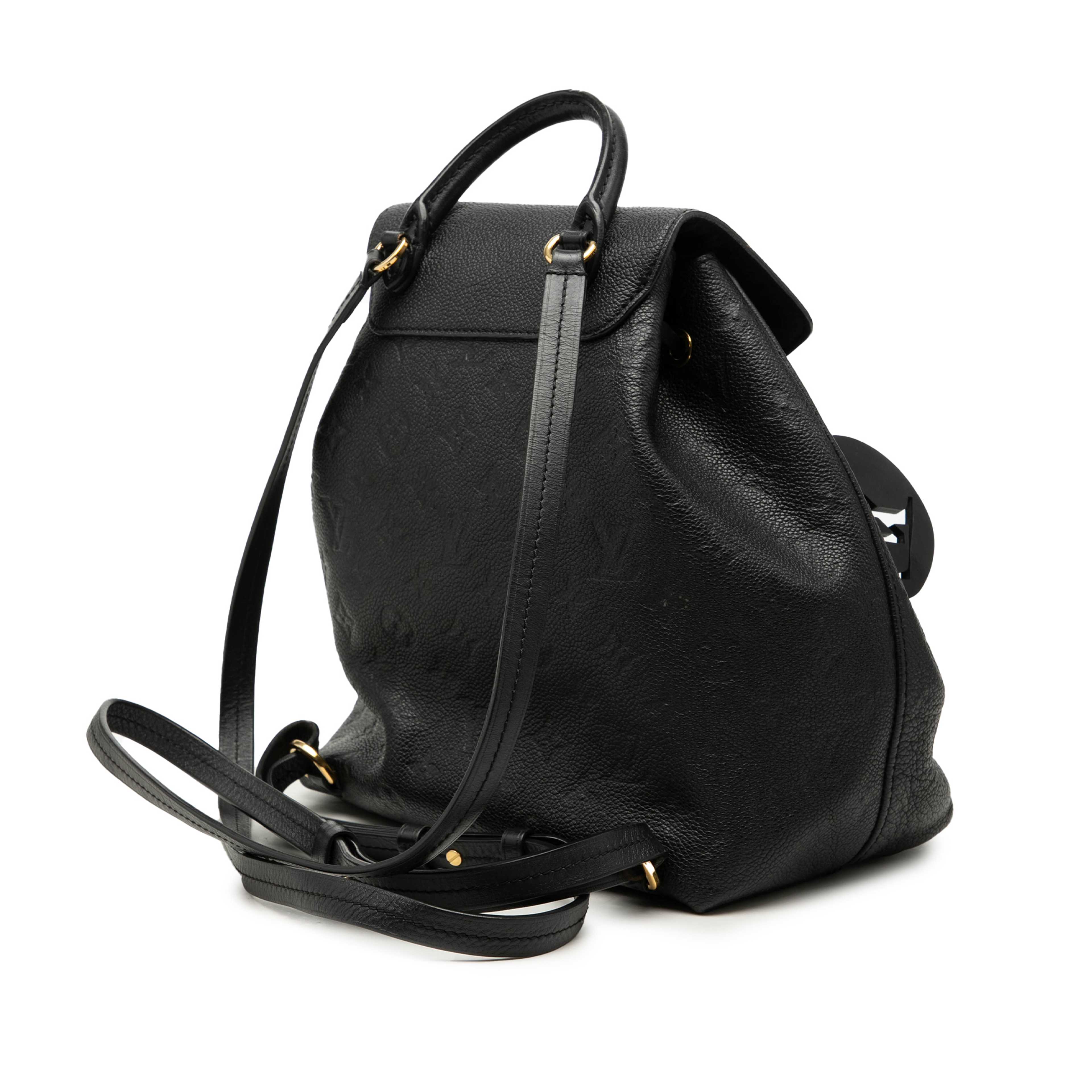 Louis Vuitton Monogram Empreinte Montsouris Pm Backpack, från Luxclusif, i färgen black. Klicka för att öppna bilden i stort format