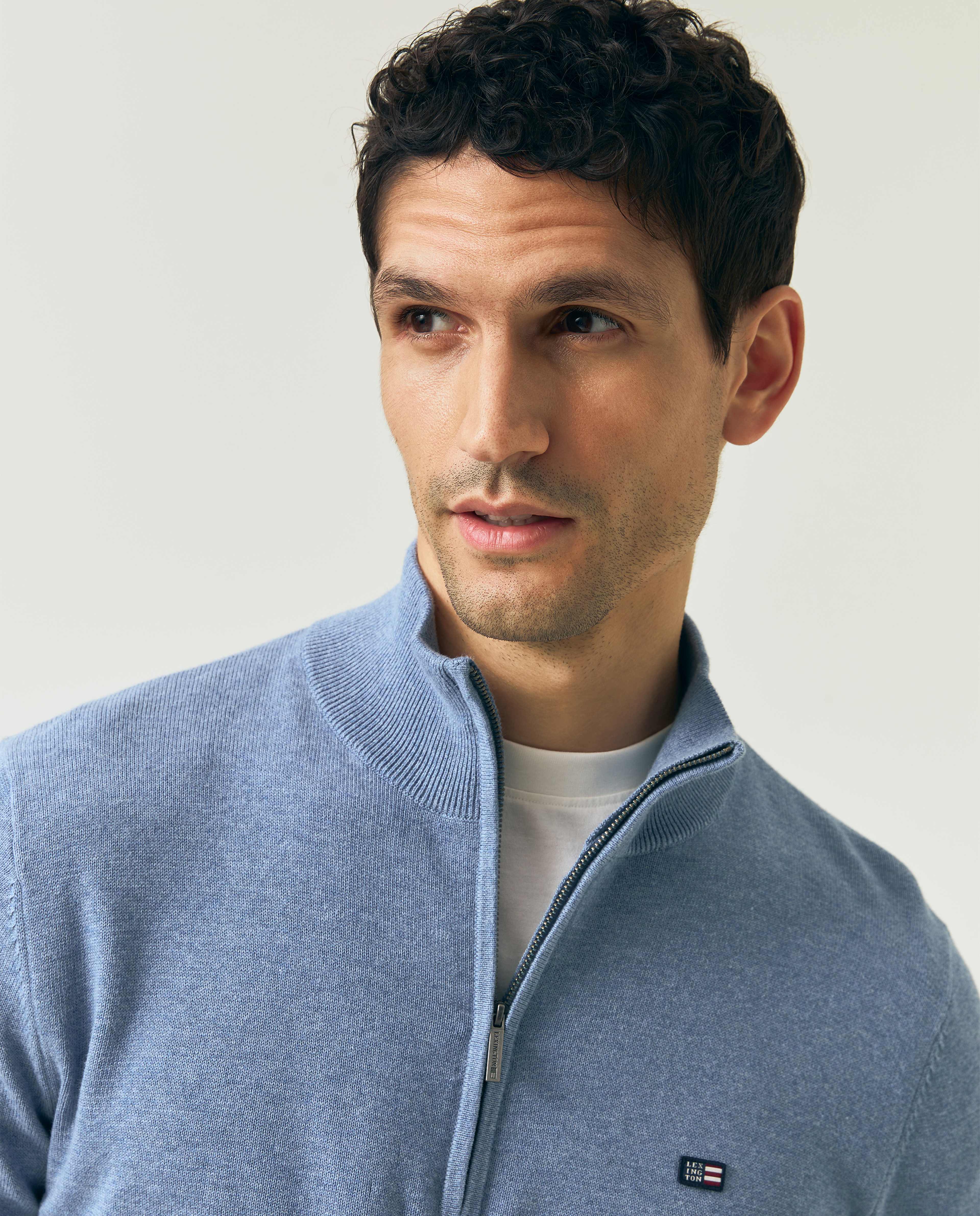 Cotton Half-zip Sweater