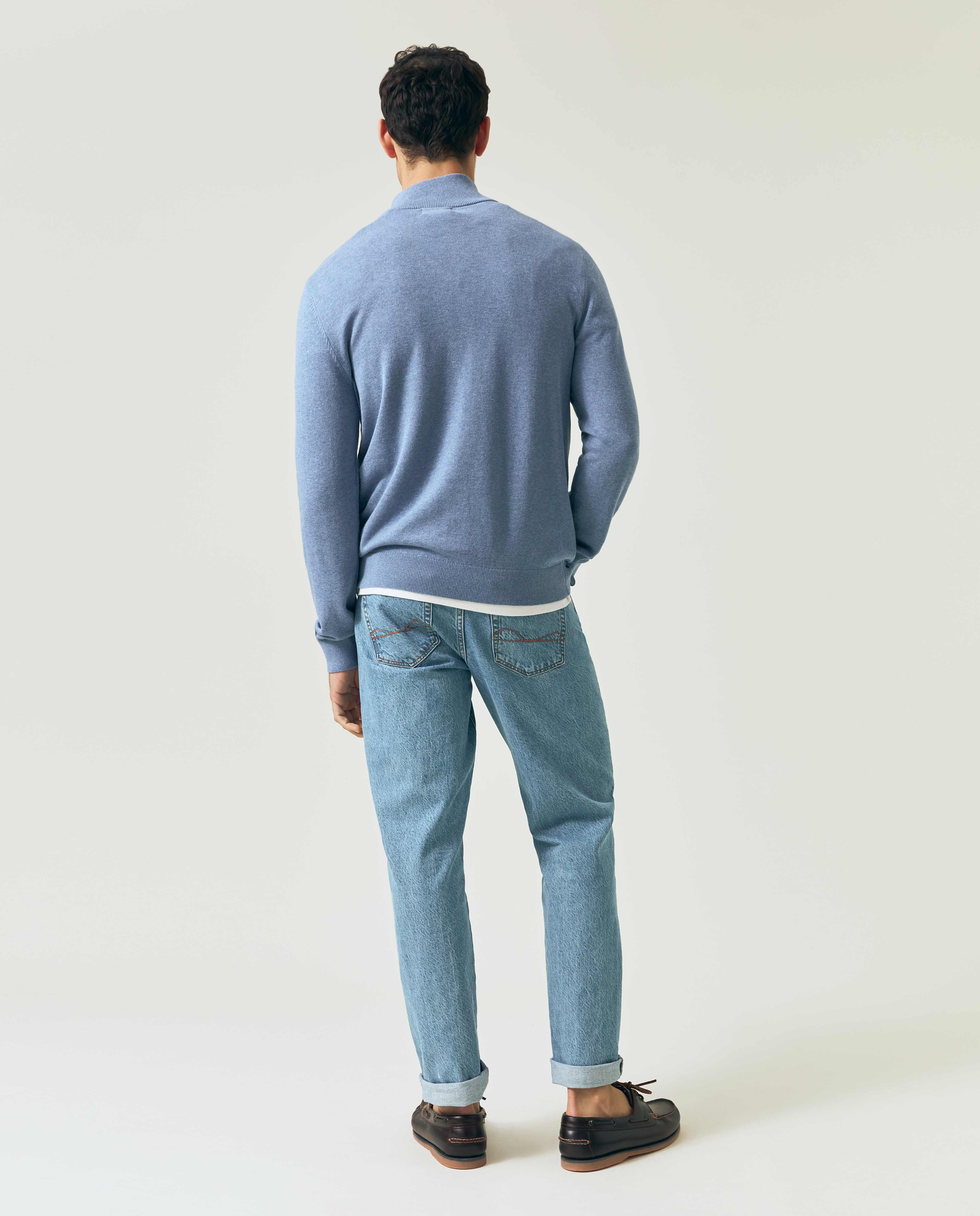 Cotton Half-zip Sweater