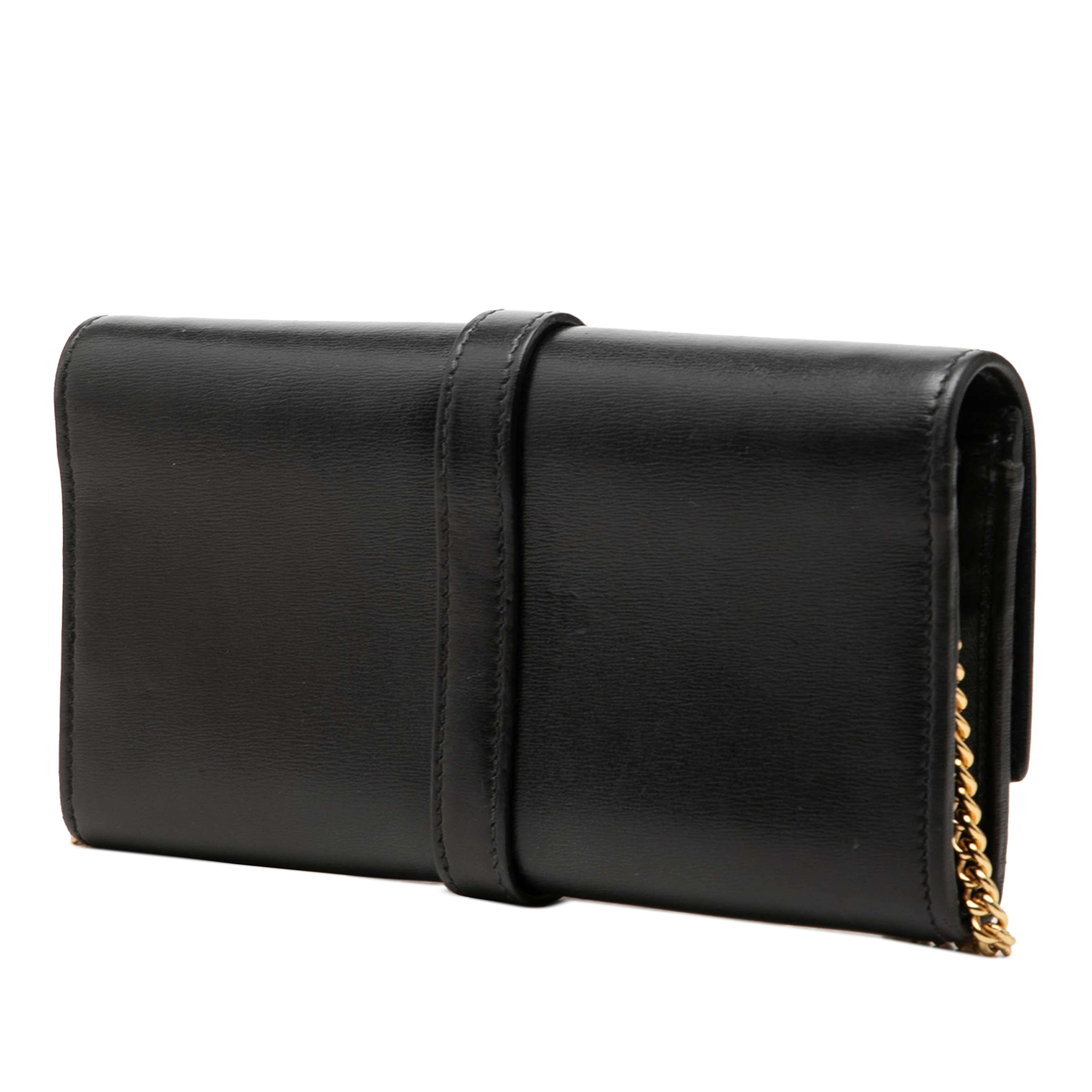 Gucci Calfskin Jackie 1961 Wallet On Chain, från Luxclusif, i färgen svart. Klicka för att öppna bilden i stort format