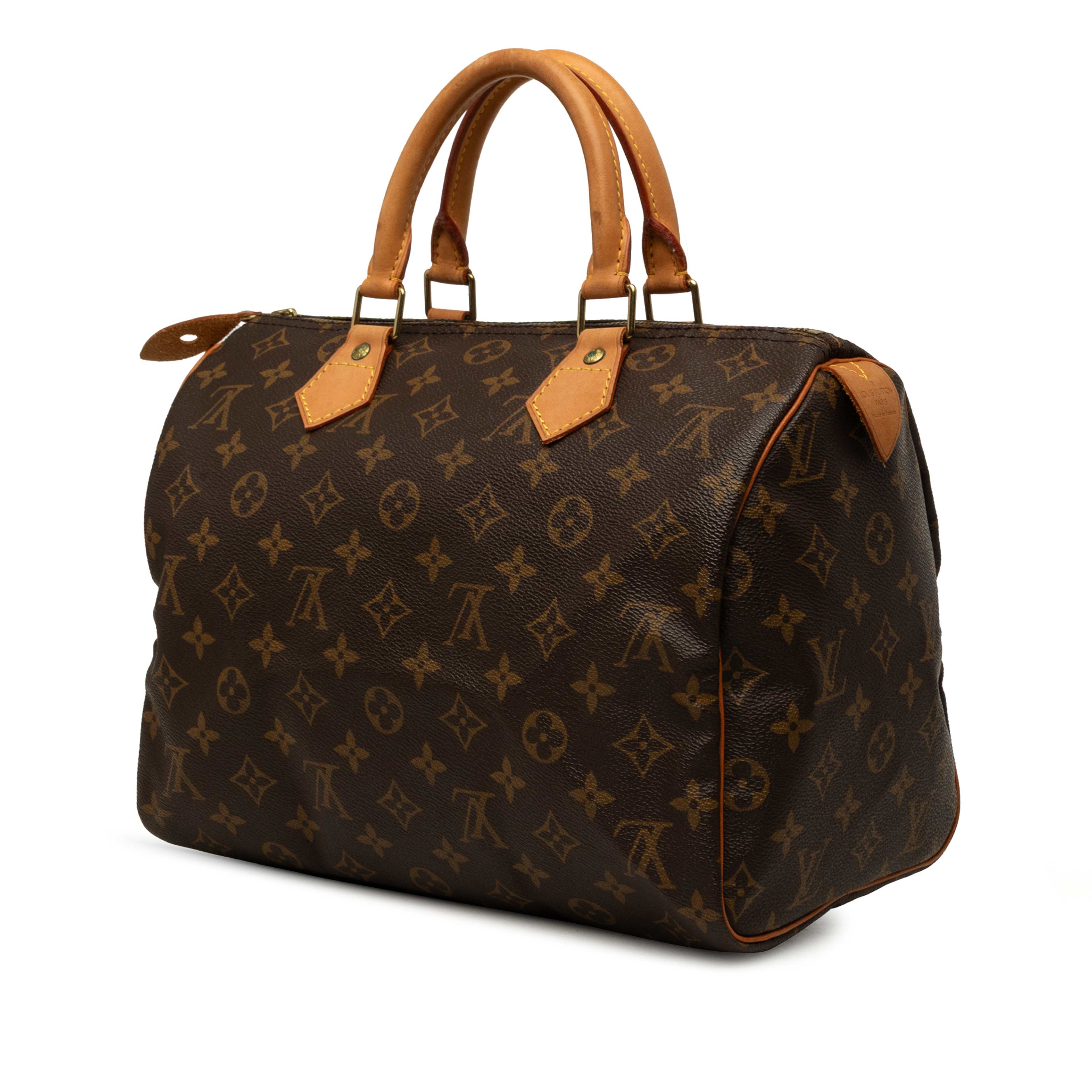 Louis Vuitton Monogram Speedy 30, från Luxclusif, i färgen brun. Klicka för att öppna bilden i stort format