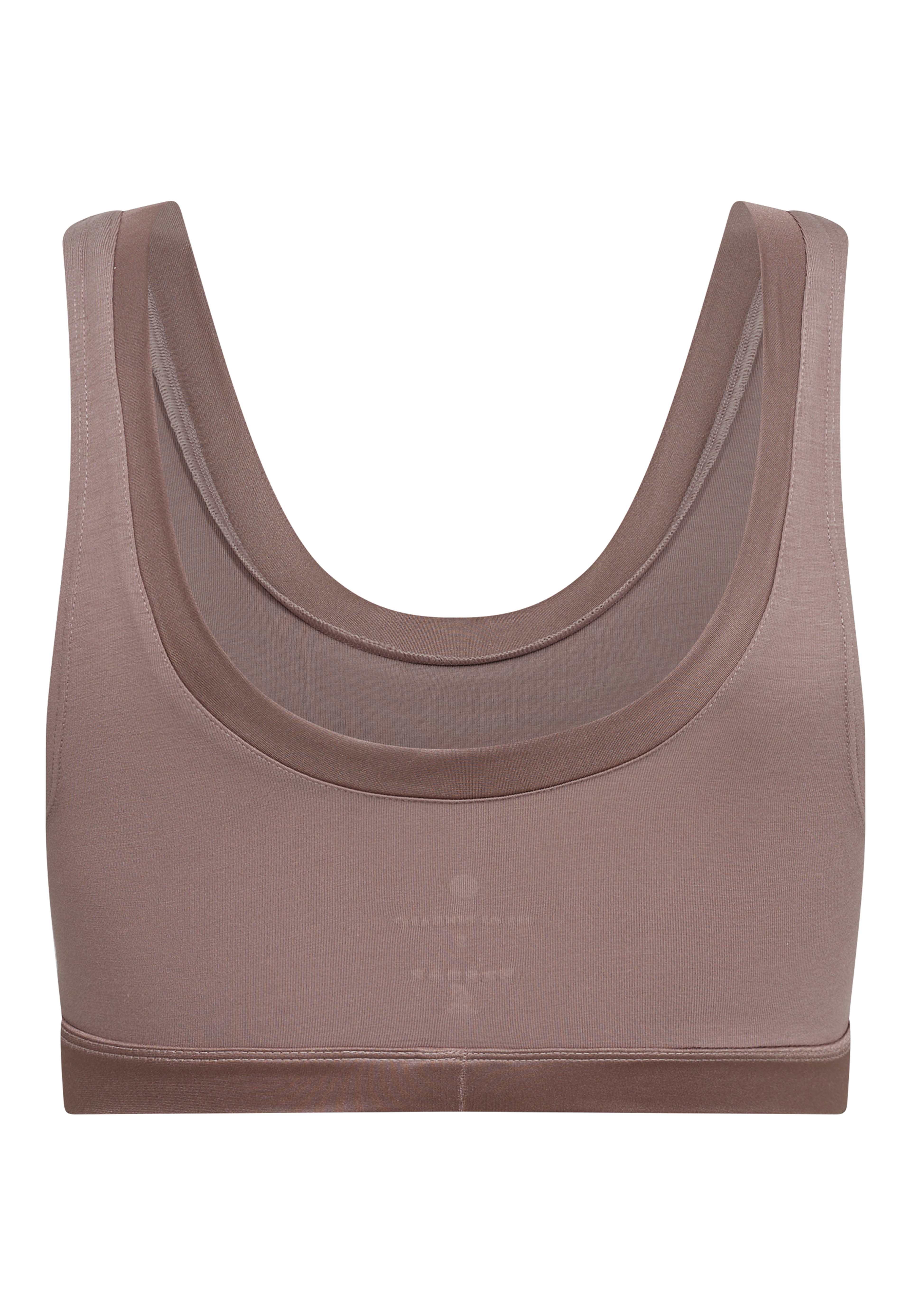 Ekologisk Bambuviskos, 3-pack Bh Top, Svart