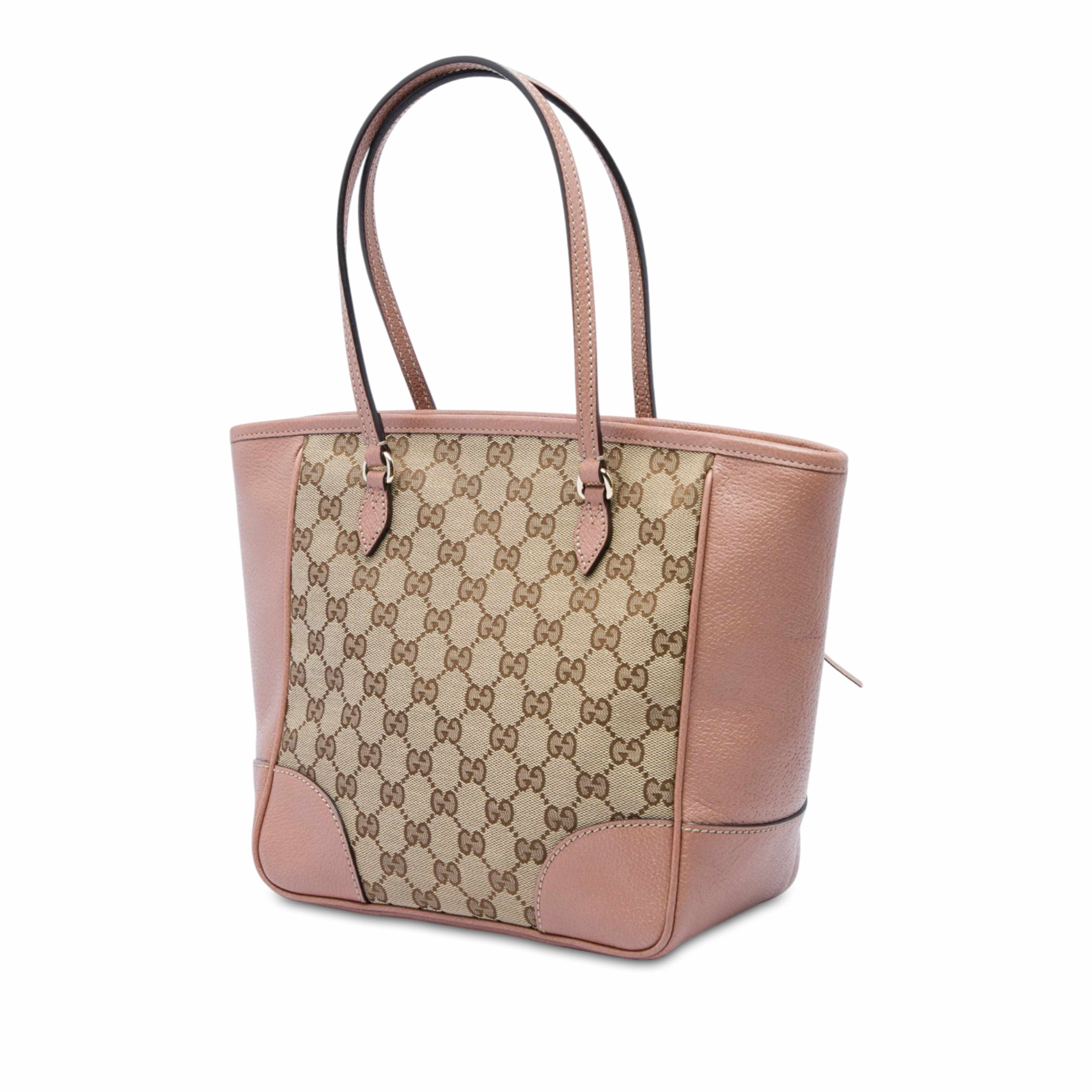 Gucci Gg Canvas Bree Tote, från Luxclusif, i färgen rosa. Klicka för att öppna bilden i stort format
