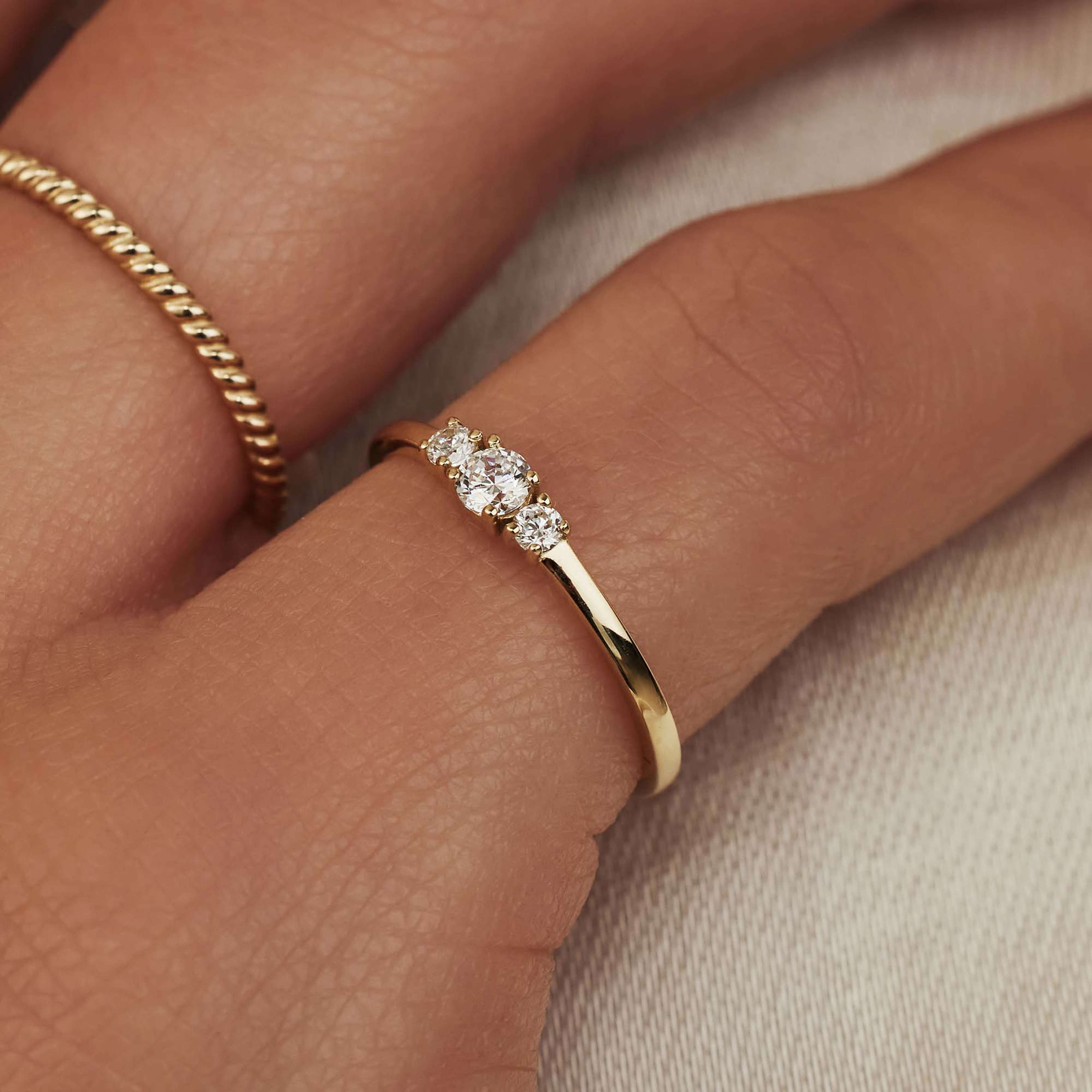 Rivoli 14 Karat Guld Ring