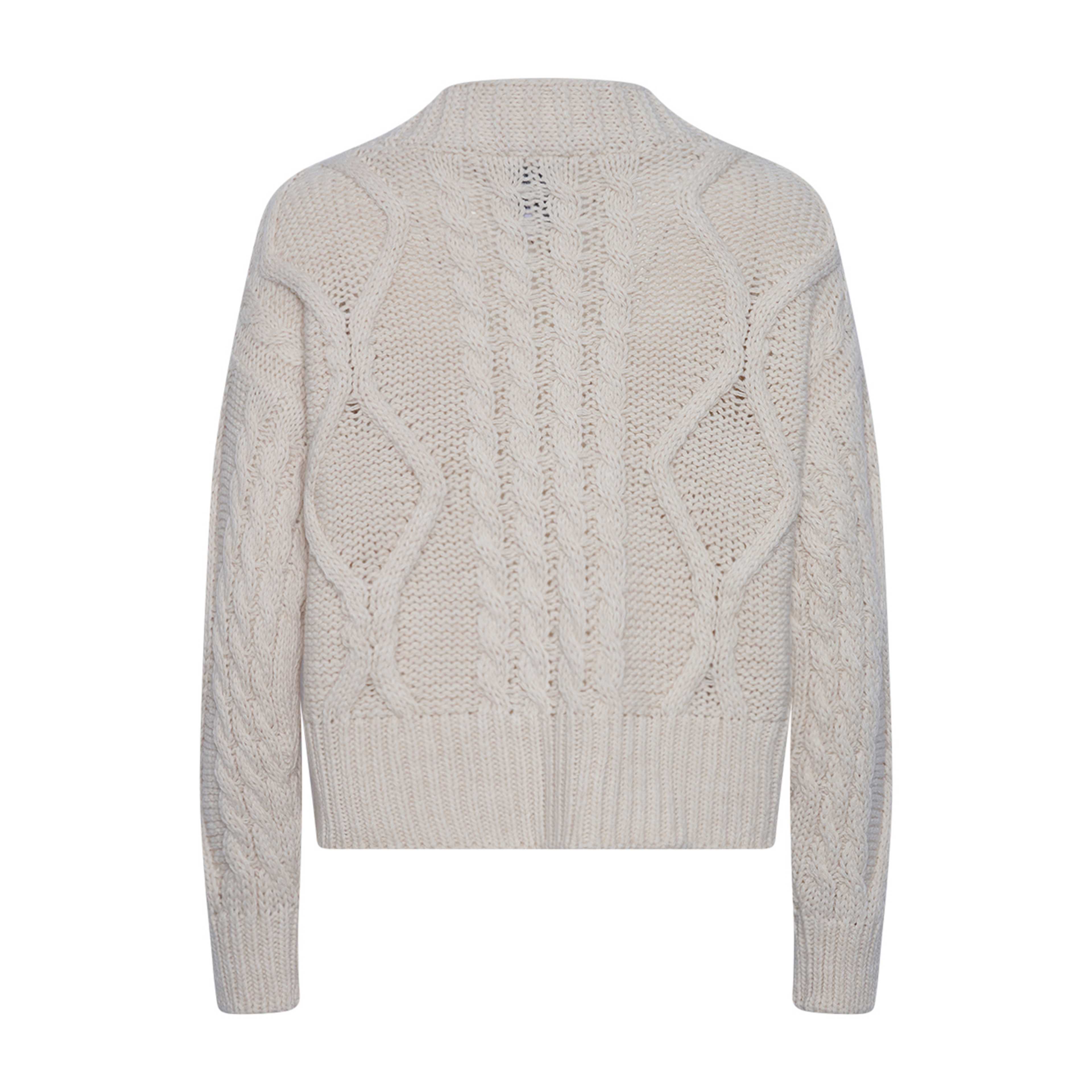 Carla, Cardigan Knit - Off White, från Tiffany, i färgen off white. Klicka för att öppna bilden i stort format