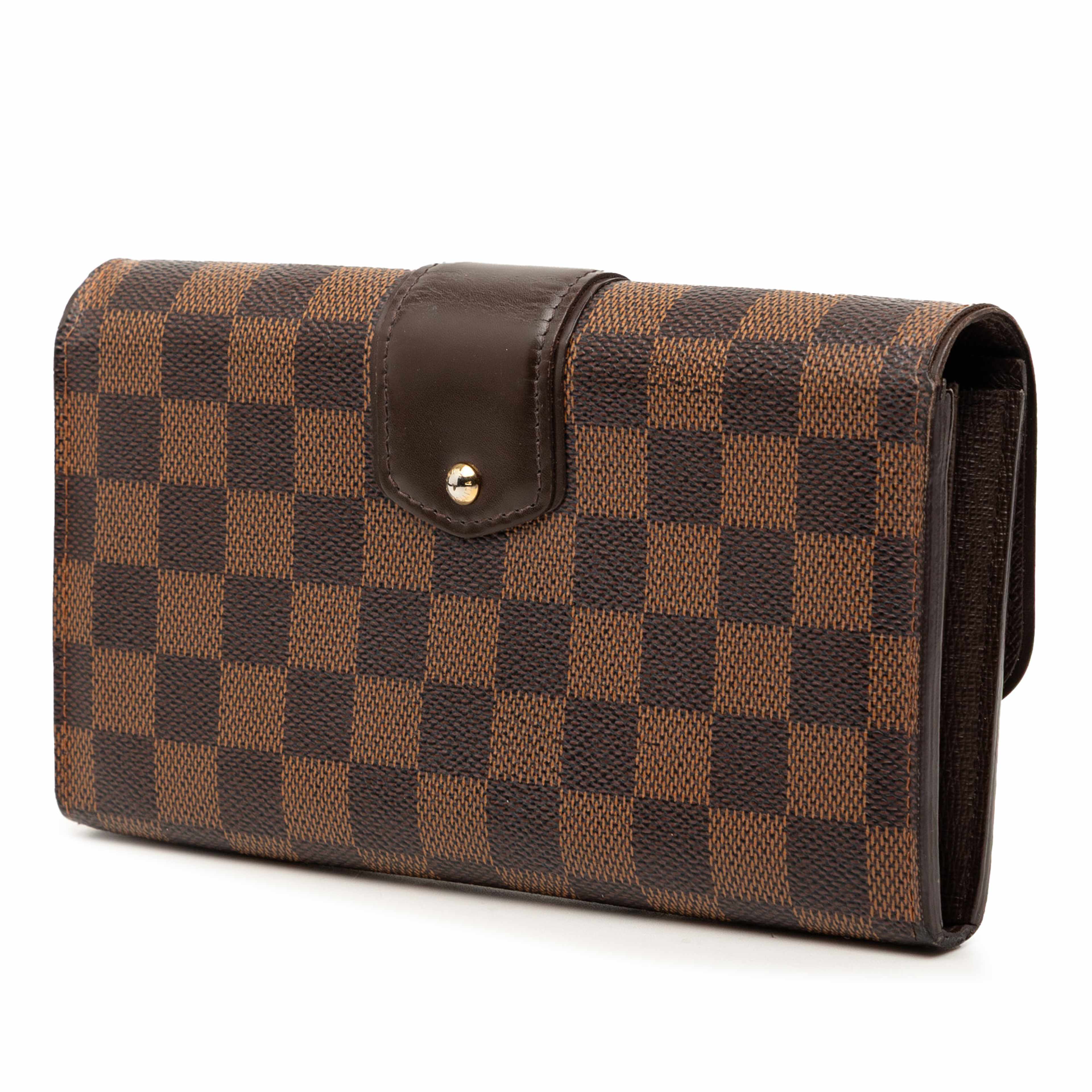 Louis Vuitton Damier Ebene Sistina Portefeuille Wallet, från Luxclusif, i färgen brown. Klicka för att öppna bilden i stort format