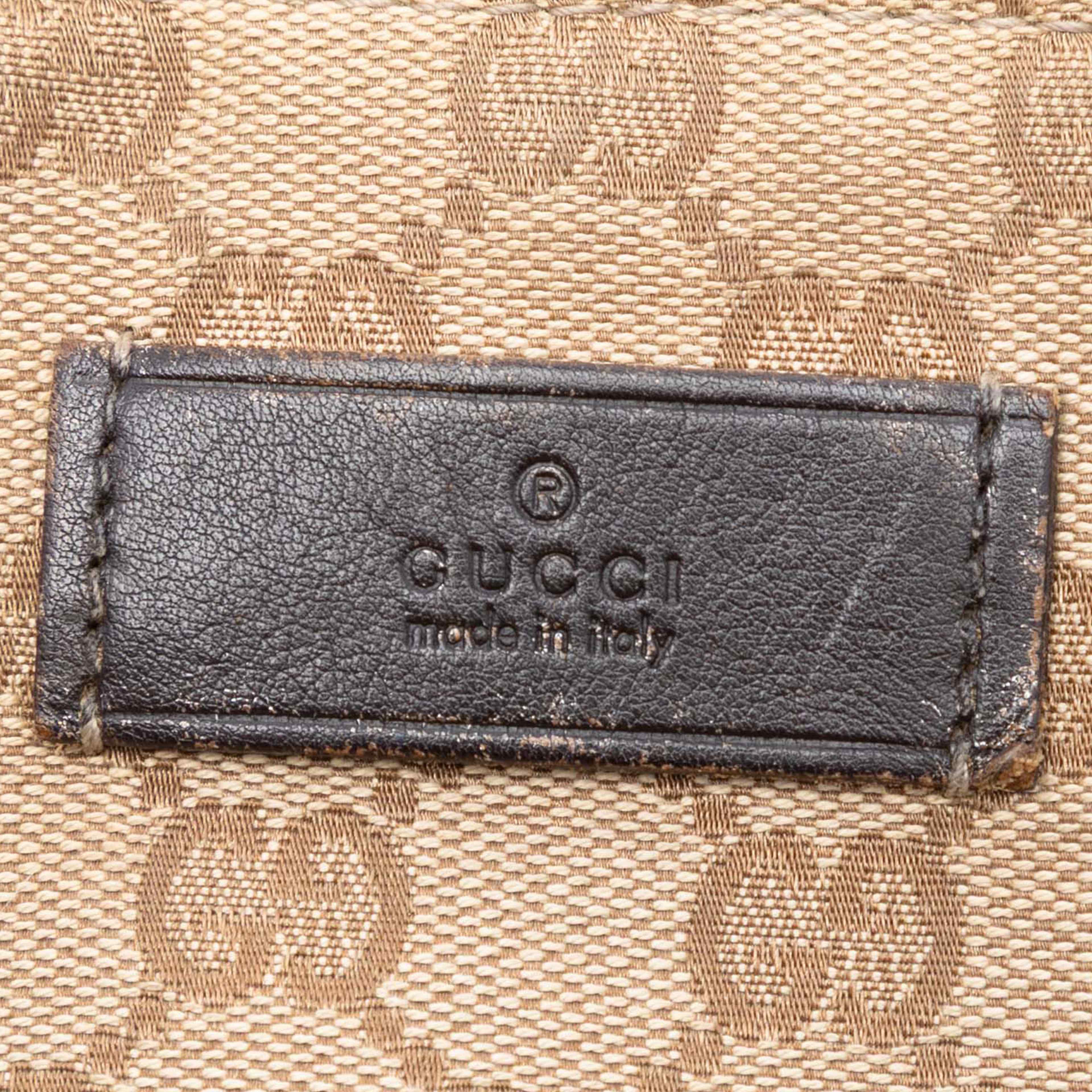 Gucci Gg Canvas Web Tote, från Luxclusif, i färgen beige. Klicka för att öppna bilden i stort format