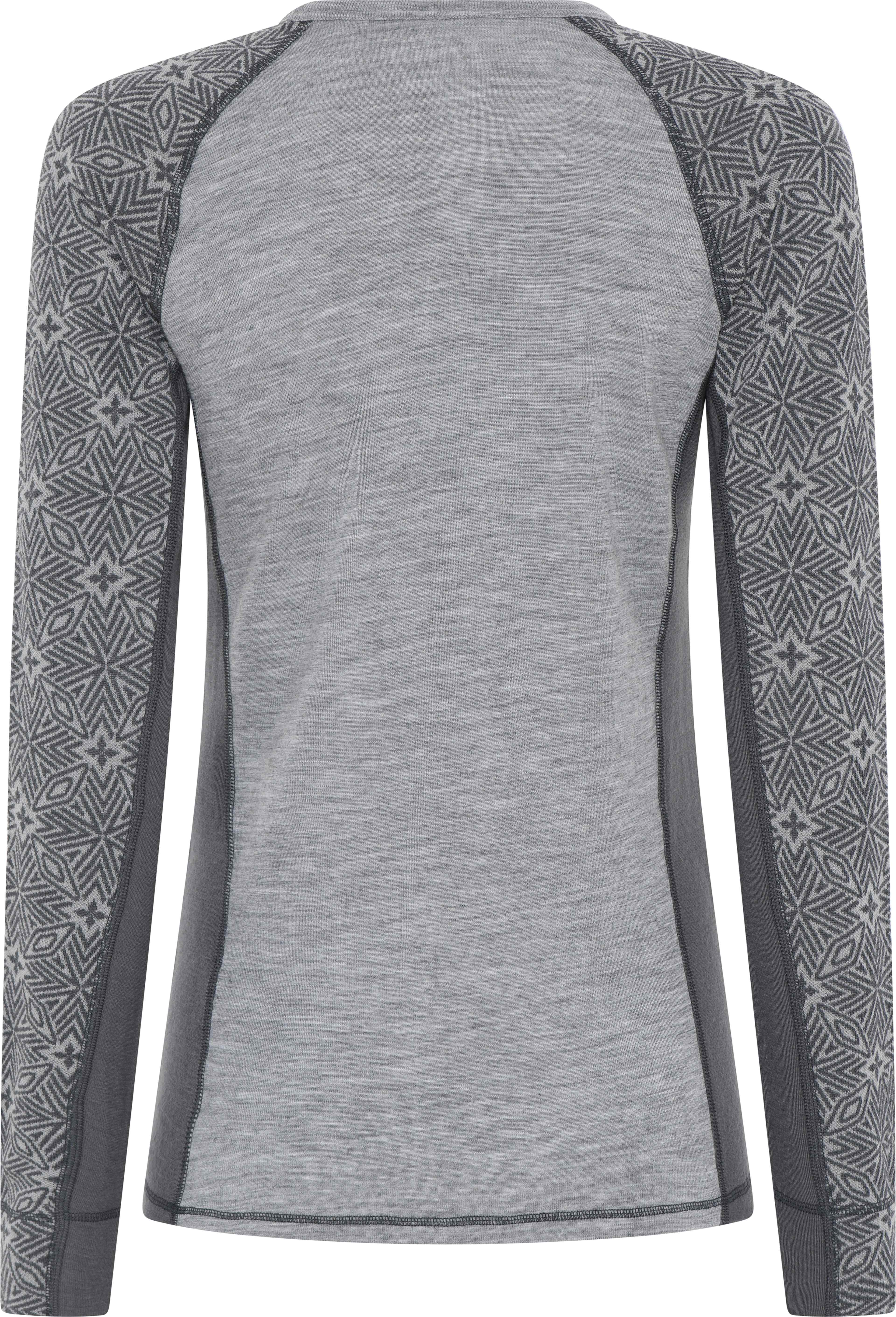 100% Merinoull, Långärmad T-shirt, Grå