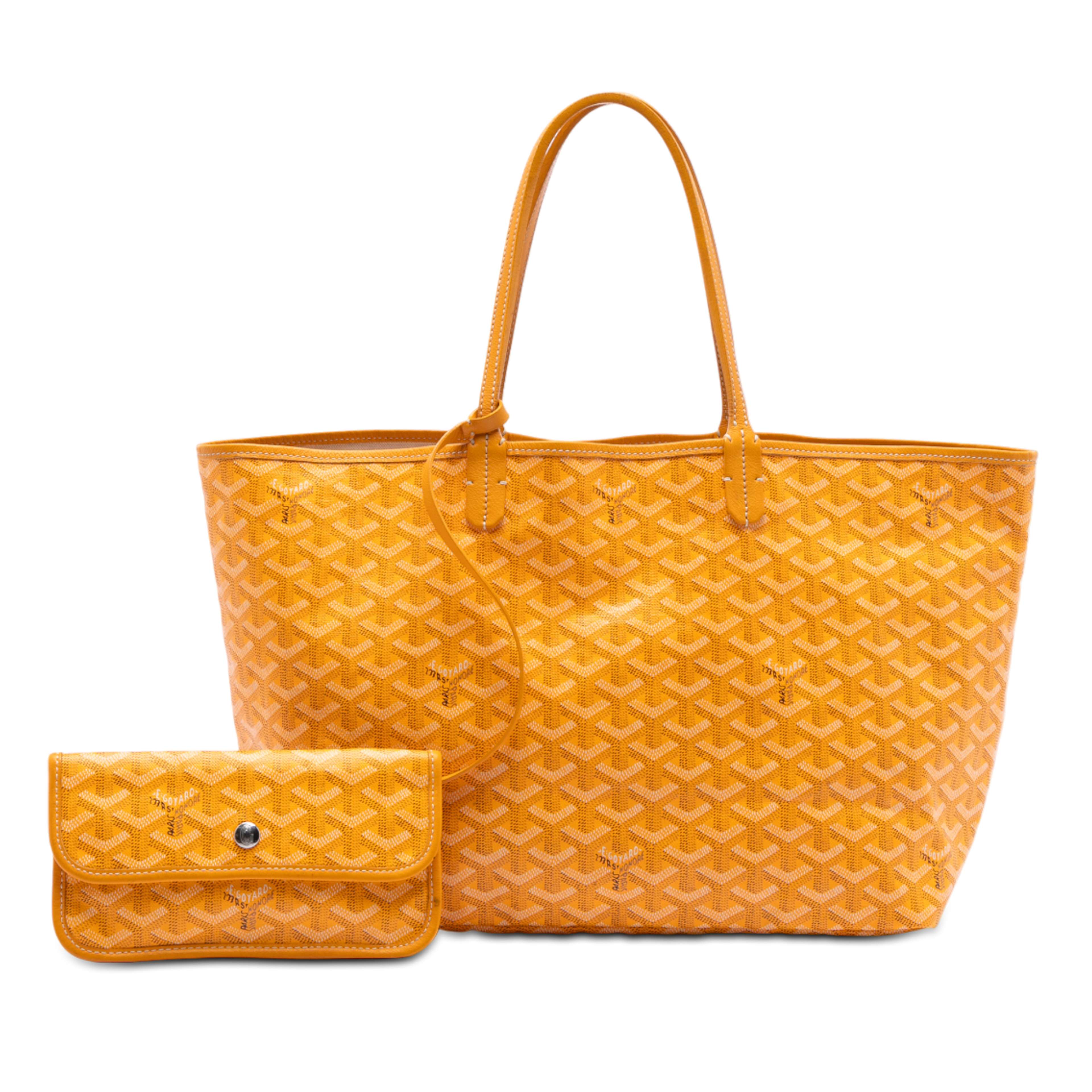 Goyard Goyardine Saint Louis Pm, från Luxclusif, i färgen gul. Klicka för att öppna bilden i stort format