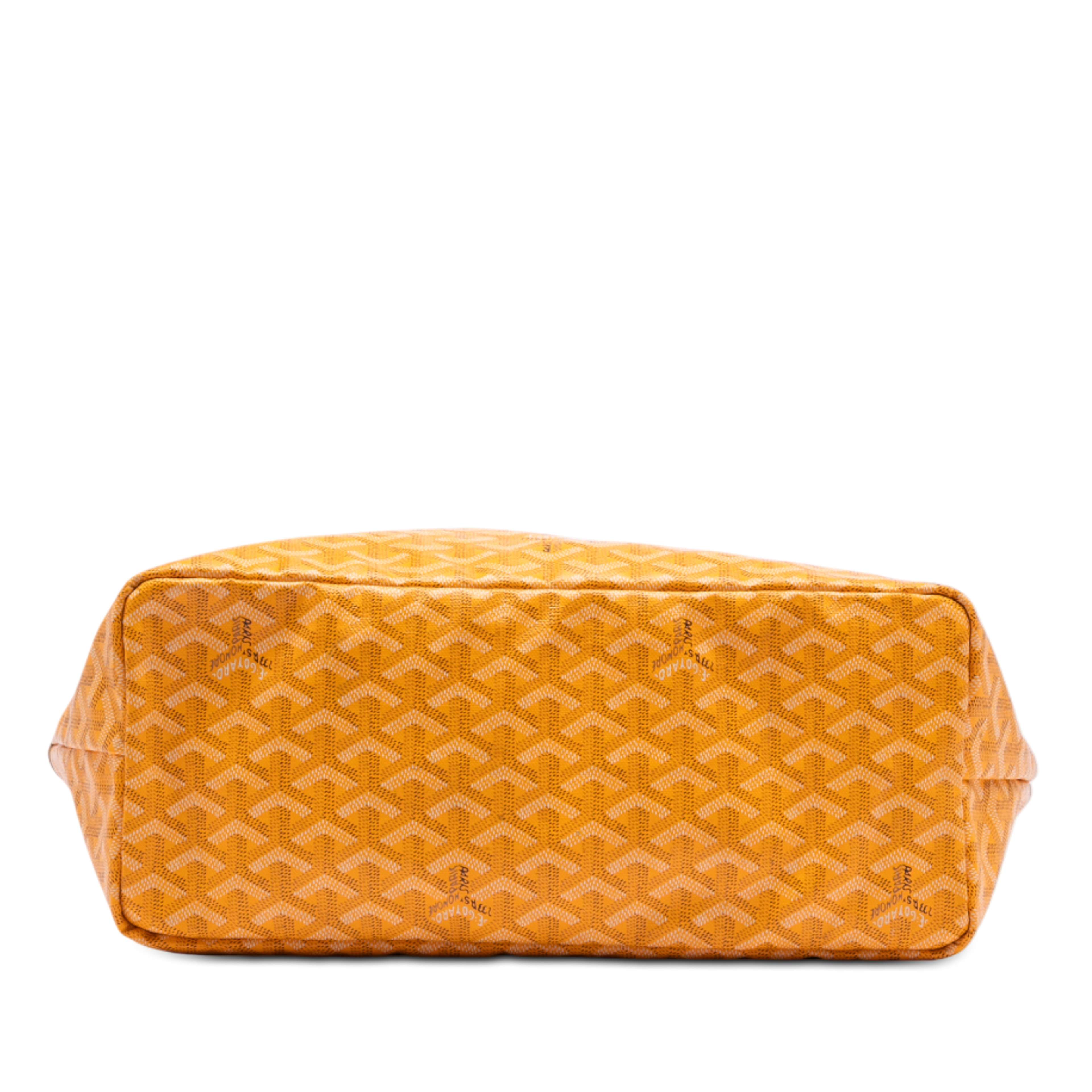 Goyard Goyardine Saint Louis Pm, från Luxclusif, i färgen gul. Klicka för att öppna bilden i stort format