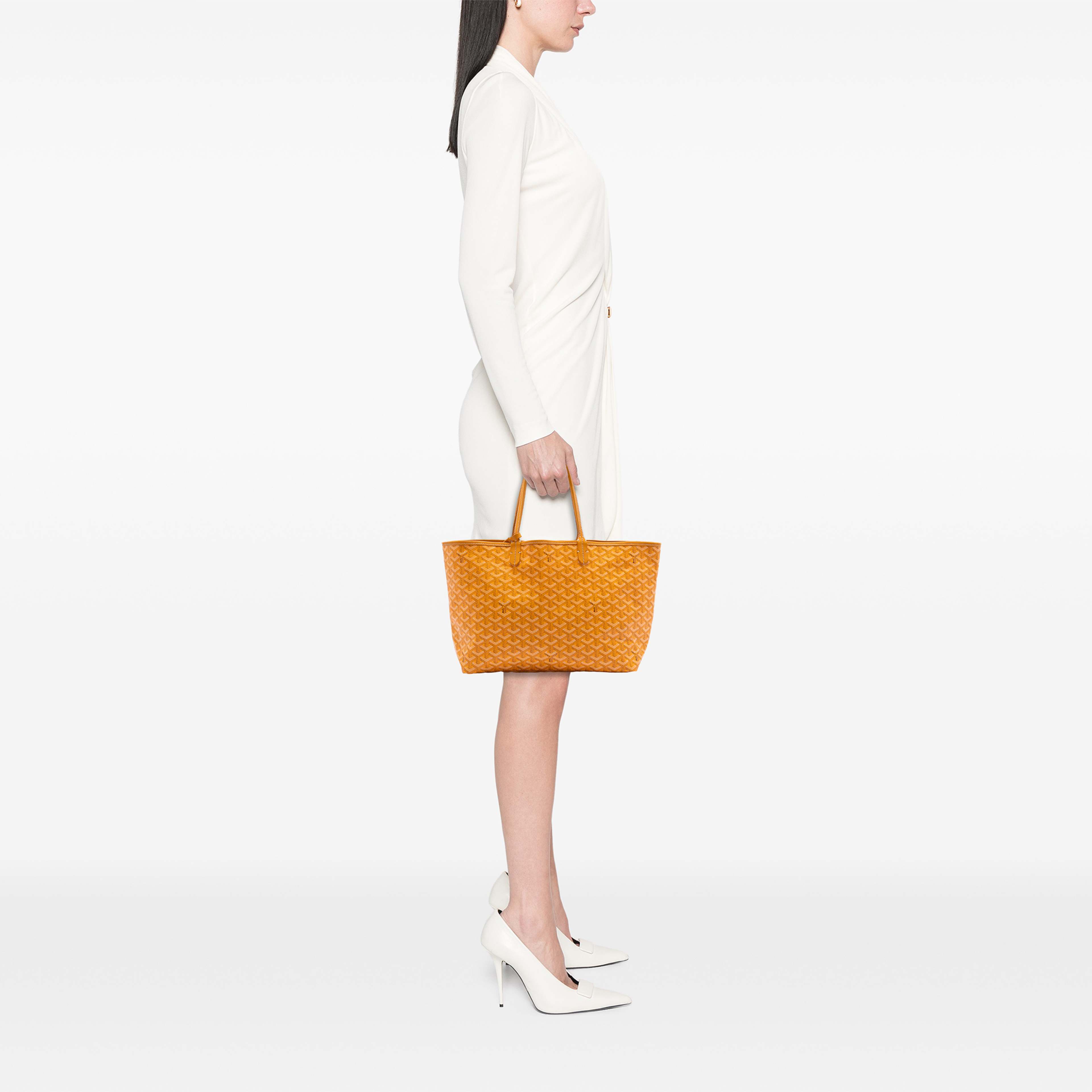 Goyard Goyardine Saint Louis Pm, från Luxclusif, i färgen gul. Klicka för att öppna bilden i stort format