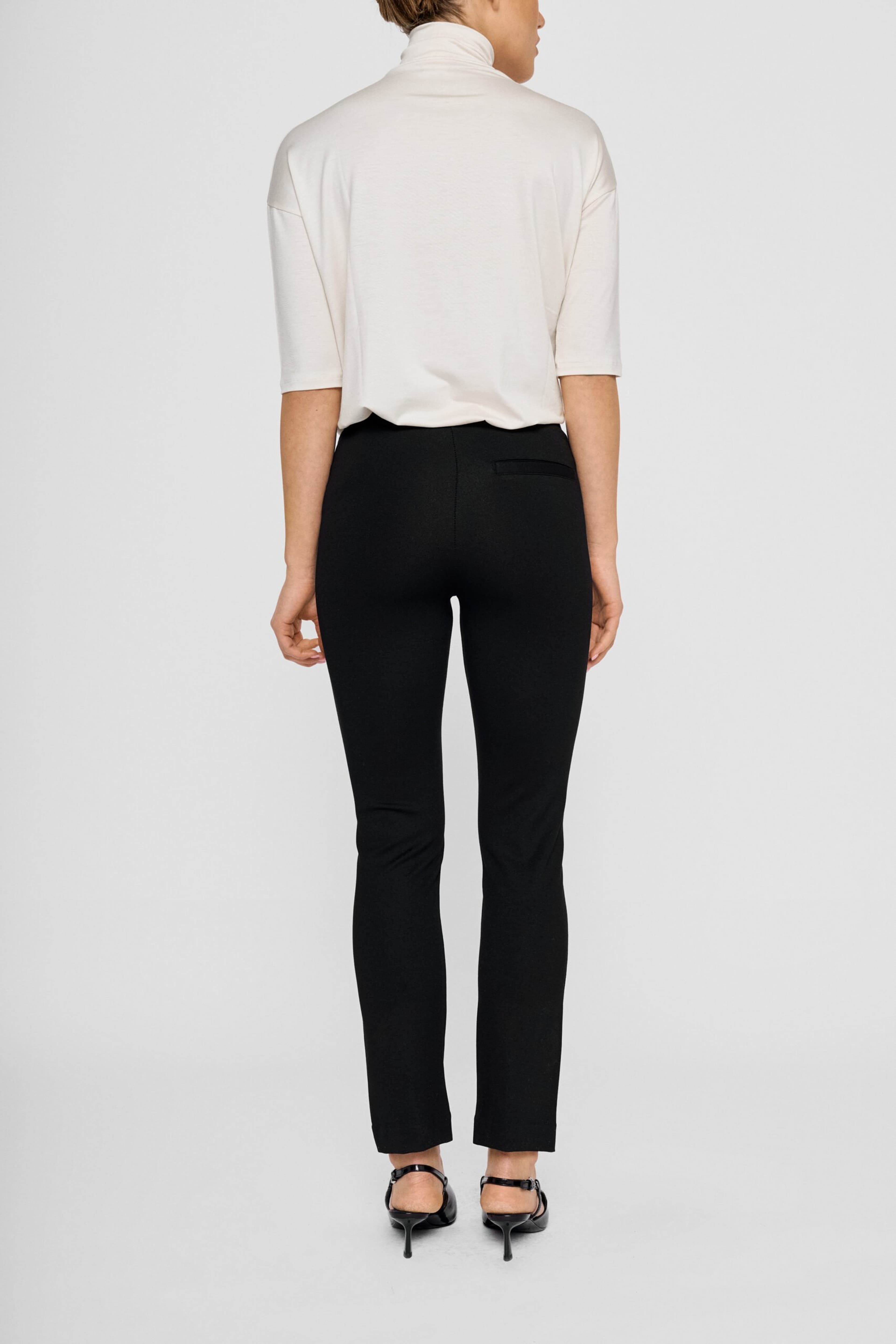 Lou Straight Pants - Black