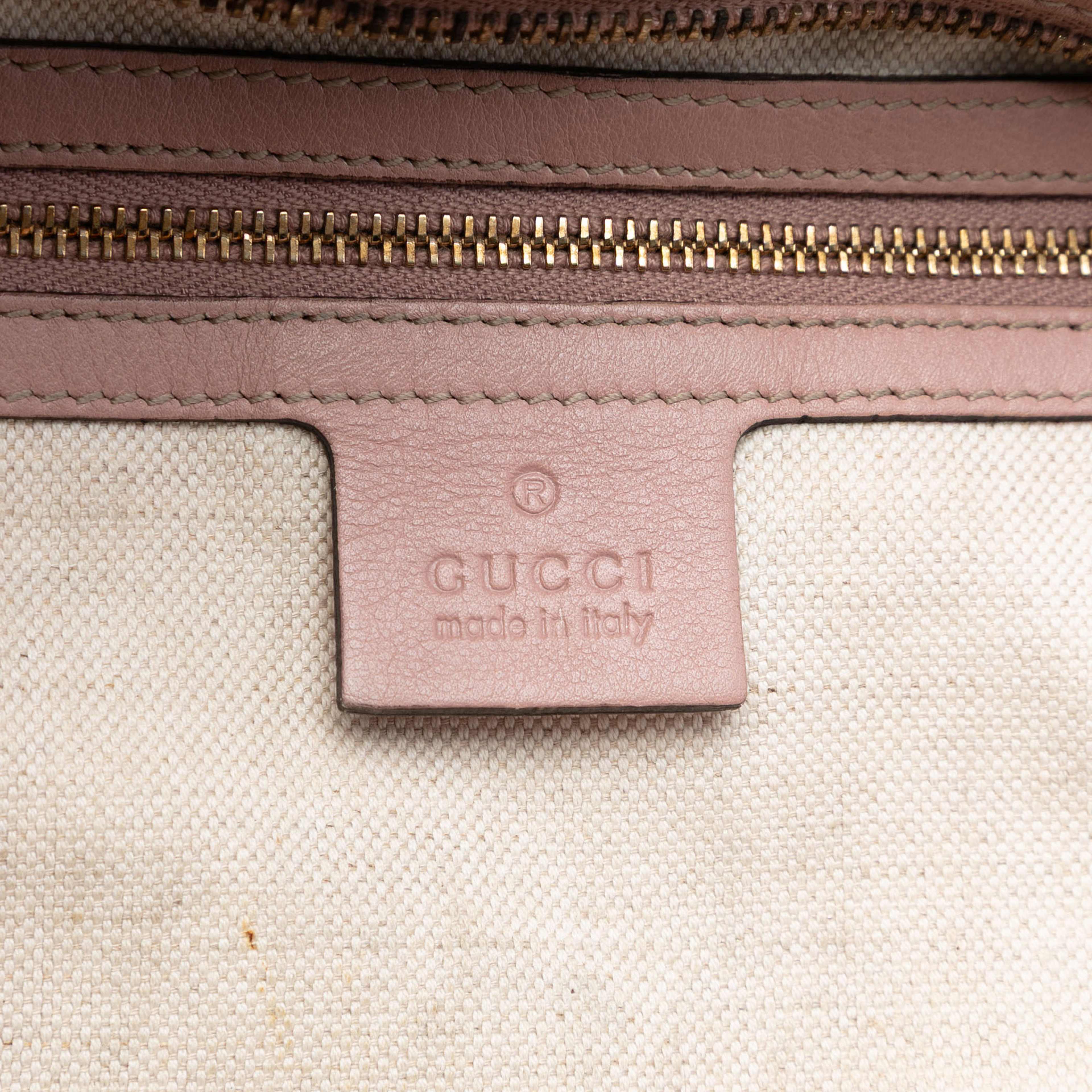 Gucci Guccissima Bree Tote, från Luxclusif, i färgen light pink. Klicka för att öppna bilden i stort format