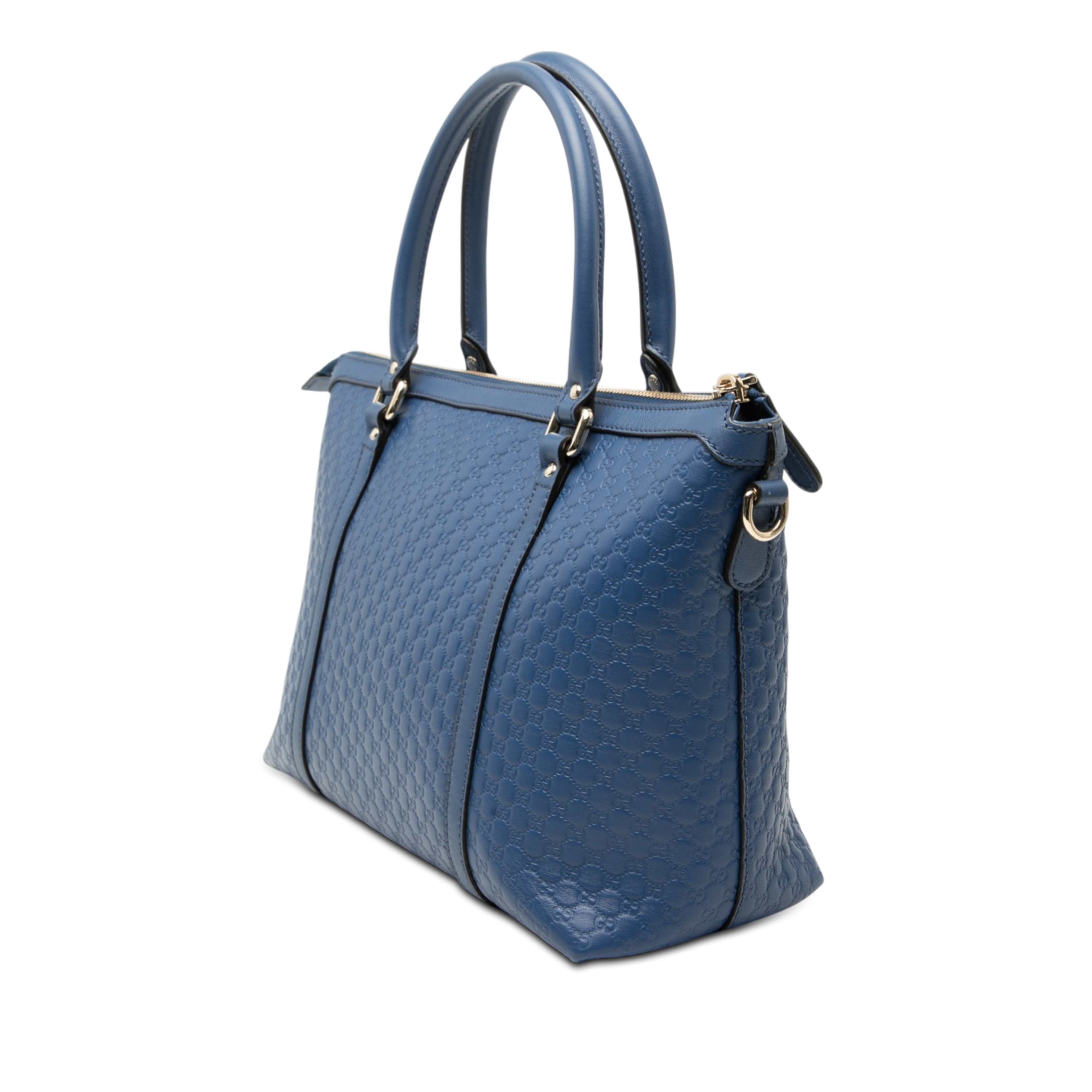 Gucci Small Microguccissima Joy Satchel, från Luxclusif, i färgen blue. Klicka för att öppna bilden i stort format