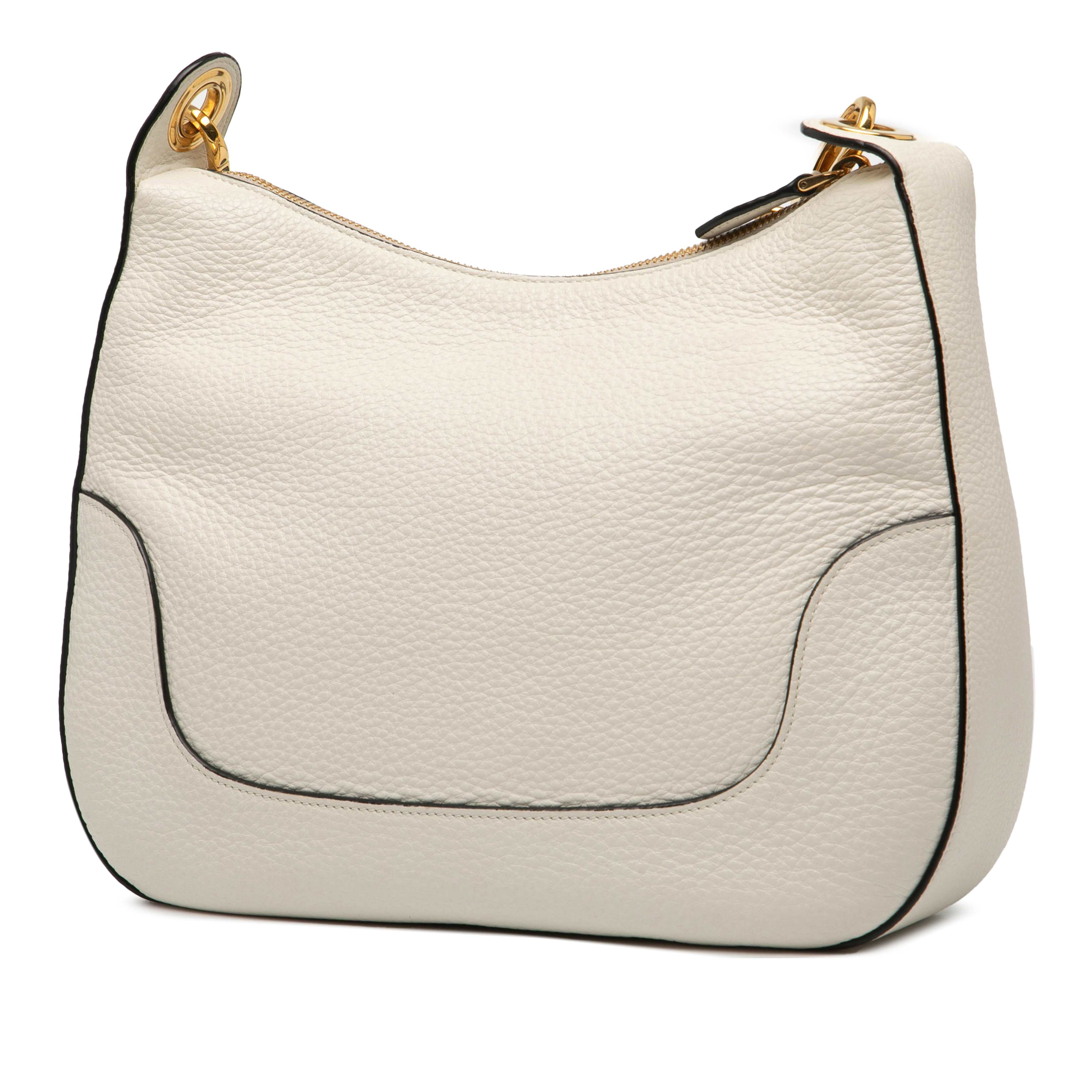 Prada Vitello Phenix Crossbody, från Luxclusif, i färgen white. Klicka för att öppna bilden i stort format